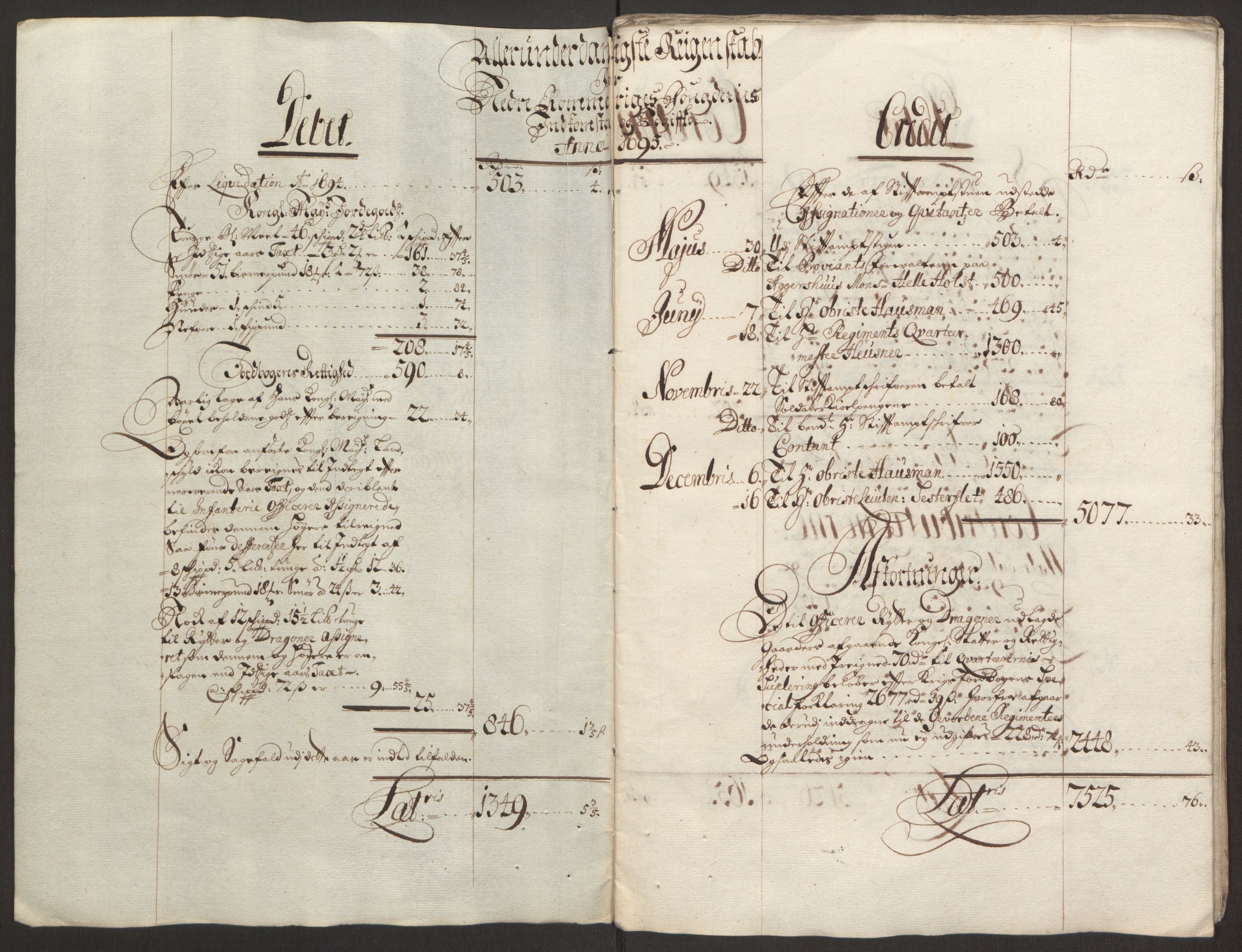 Rentekammeret inntil 1814, Reviderte regnskaper, Fogderegnskap, AV/RA-EA-4092/R11/L0579: Fogderegnskap Nedre Romerike, 1694-1695, p. 232