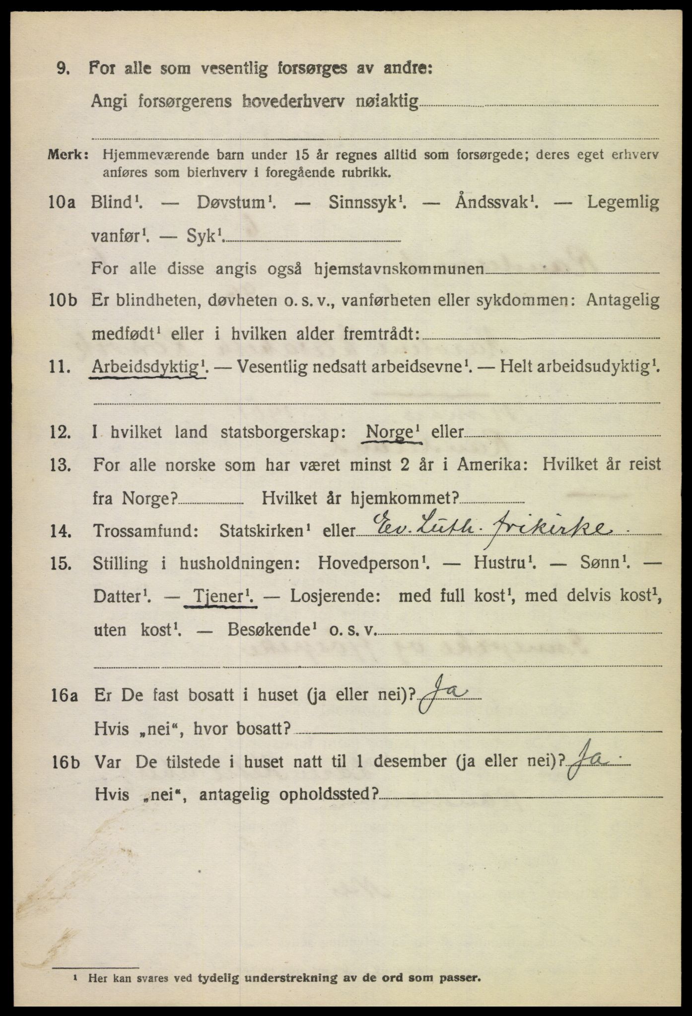 SAK, 1920 census for Randesund, 1920, p. 2757