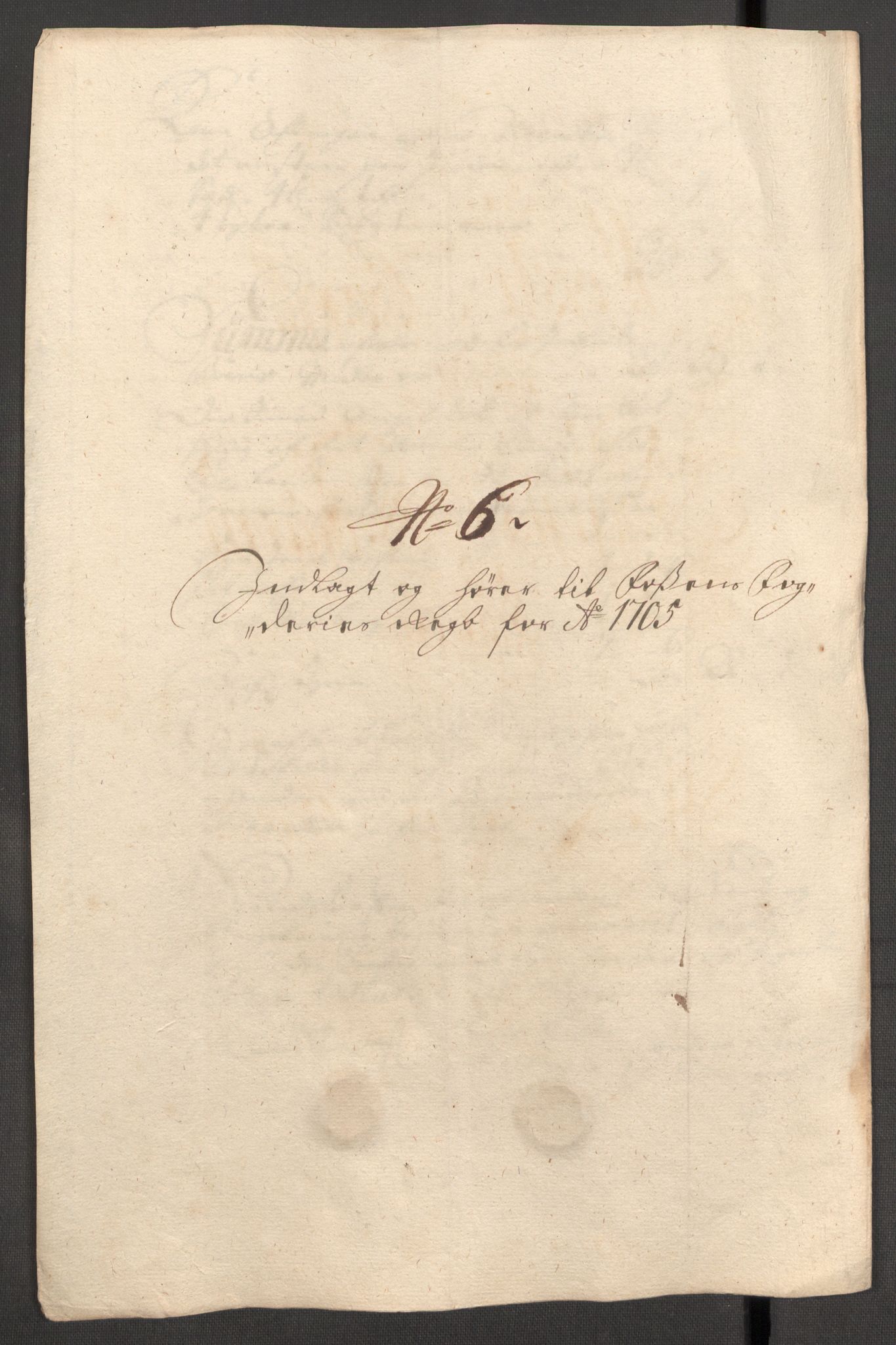 Rentekammeret inntil 1814, Reviderte regnskaper, Fogderegnskap, AV/RA-EA-4092/R57/L3856: Fogderegnskap Fosen, 1704-1705, p. 258