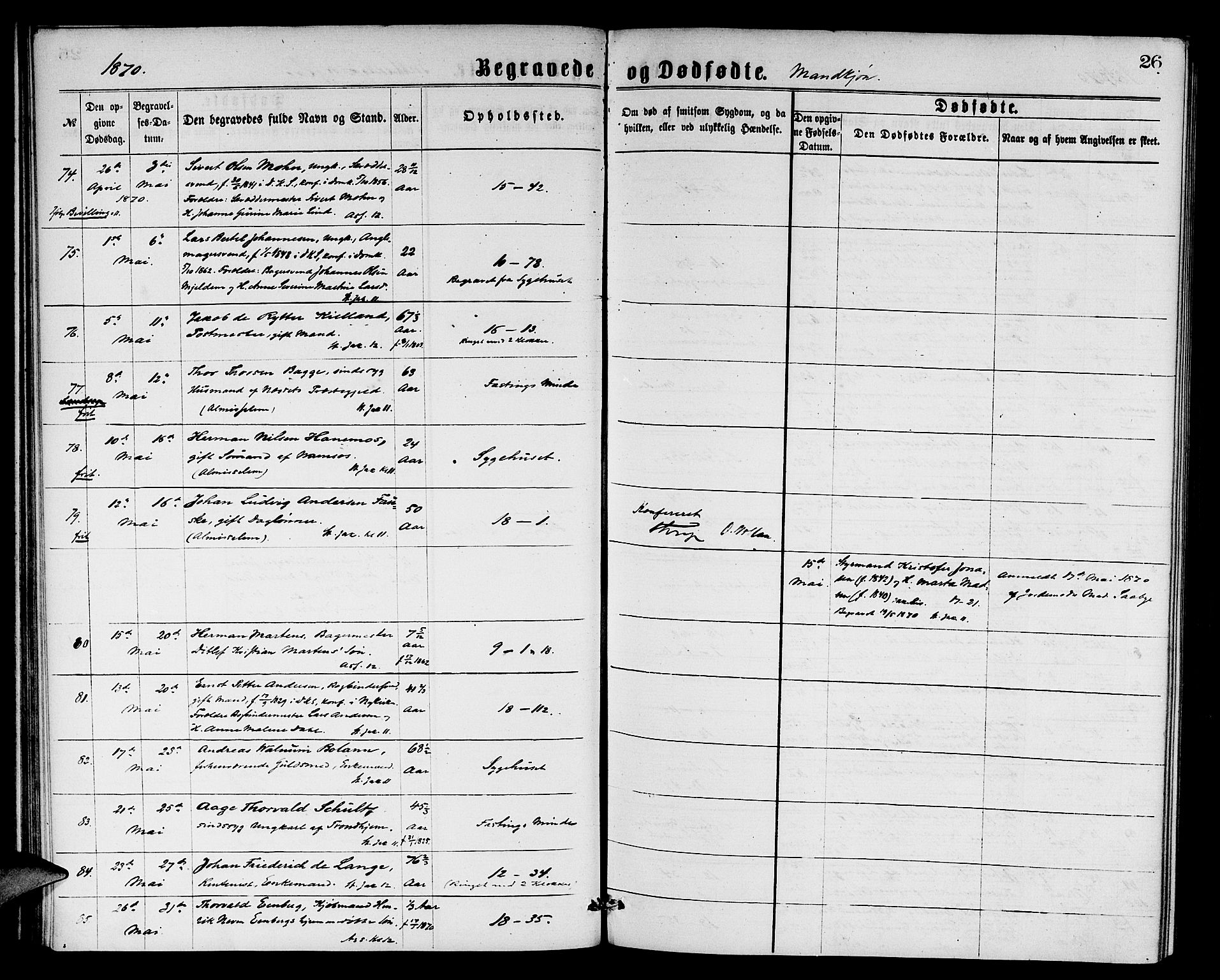 Domkirken sokneprestembete, AV/SAB-A-74801/H/Hab/L0040: Parish register (copy) no. E 4, 1868-1877, p. 26