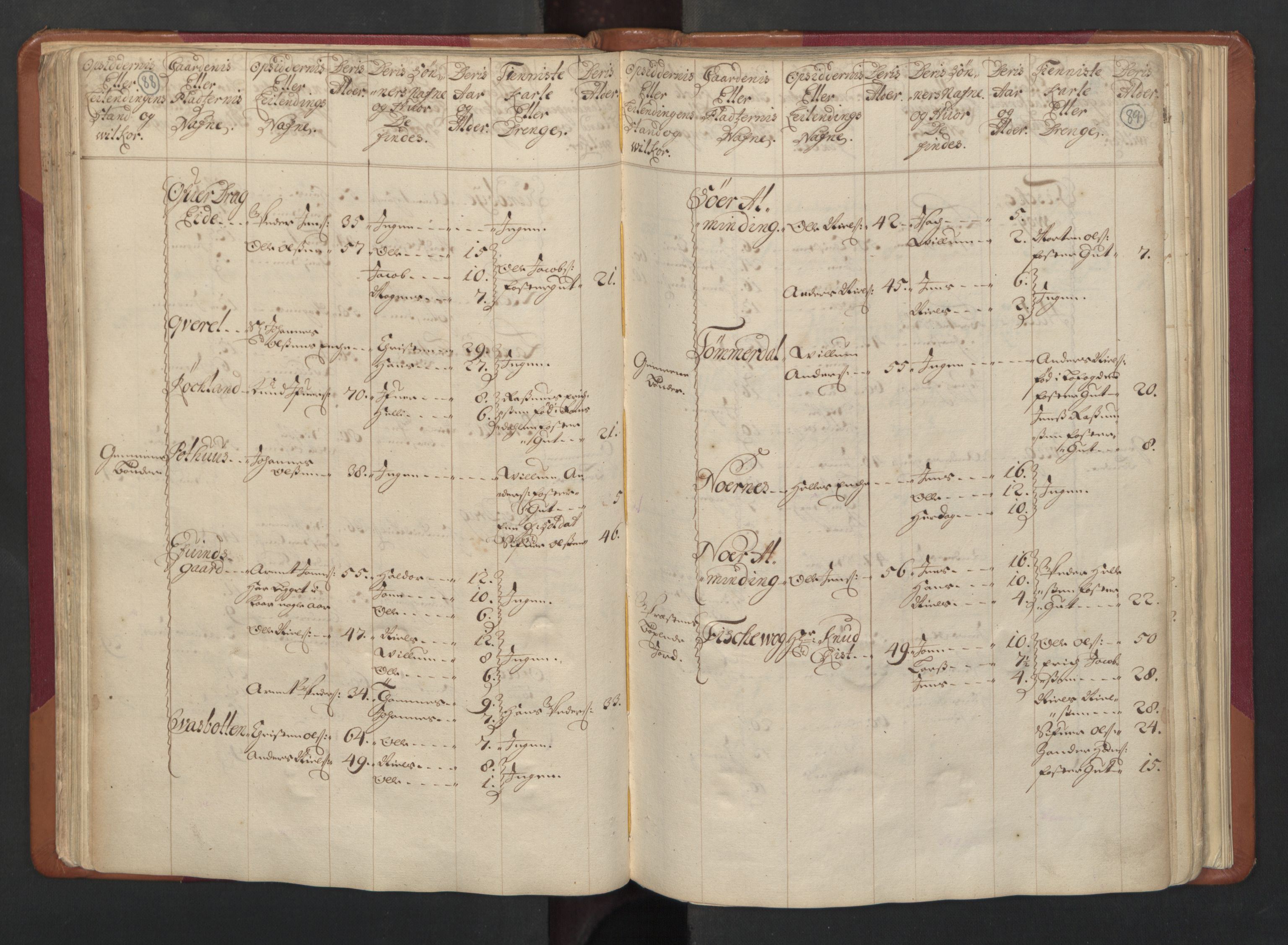 RA, Census (manntall) 1701, no. 17: Salten fogderi, 1701, p. 88-89