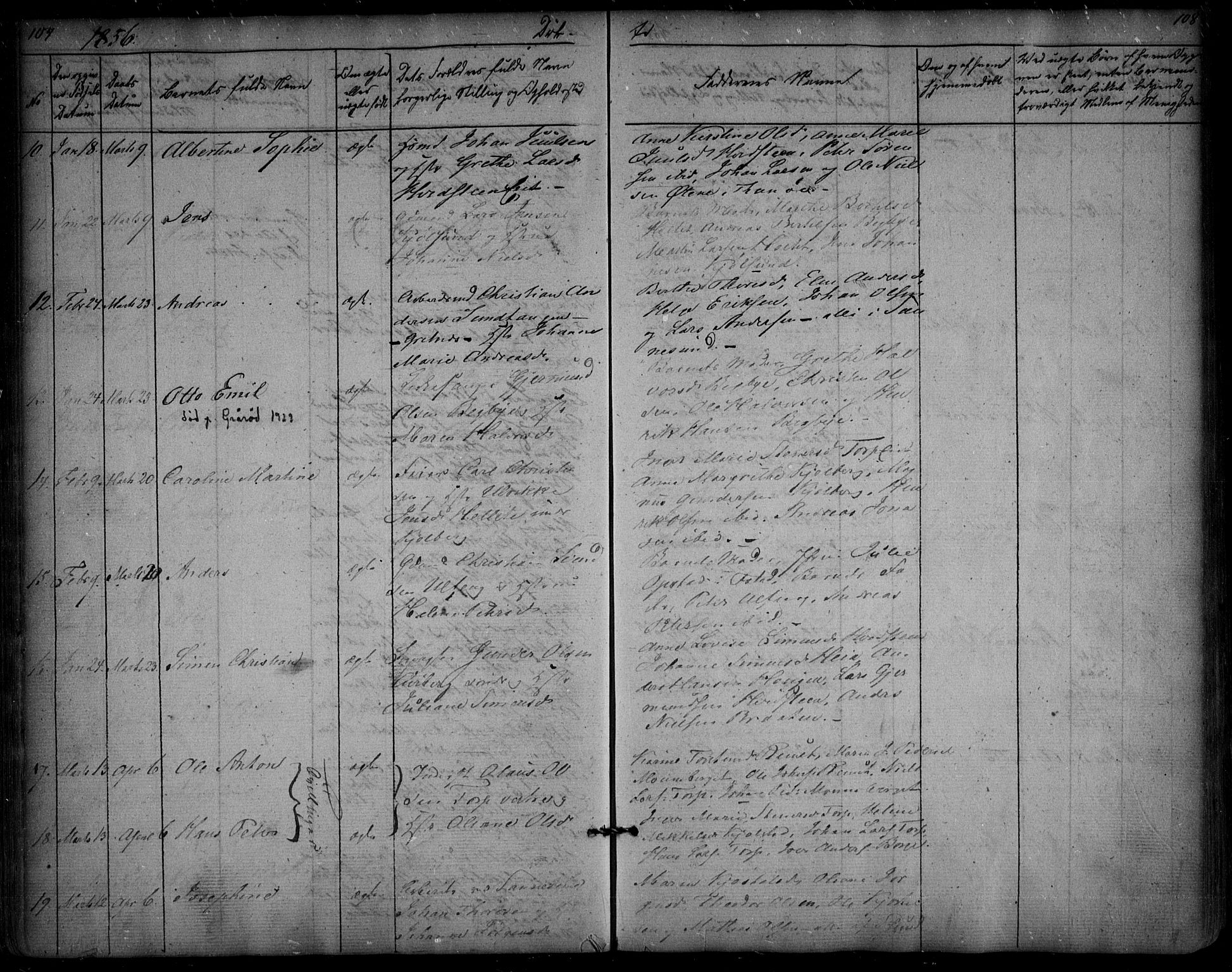 Borge prestekontor Kirkebøker, AV/SAO-A-10903/F/Fa/L0005: Parish register (official) no. I 5, 1848-1860, p. 107-108