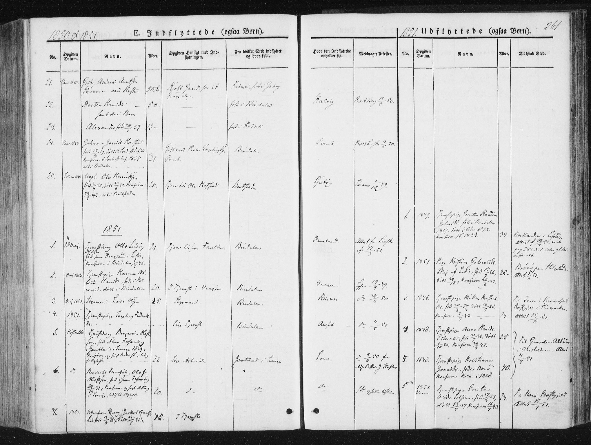 Ministerialprotokoller, klokkerbøker og fødselsregistre - Nord-Trøndelag, SAT/A-1458/780/L0640: Parish register (official) no. 780A05, 1845-1856, p. 261