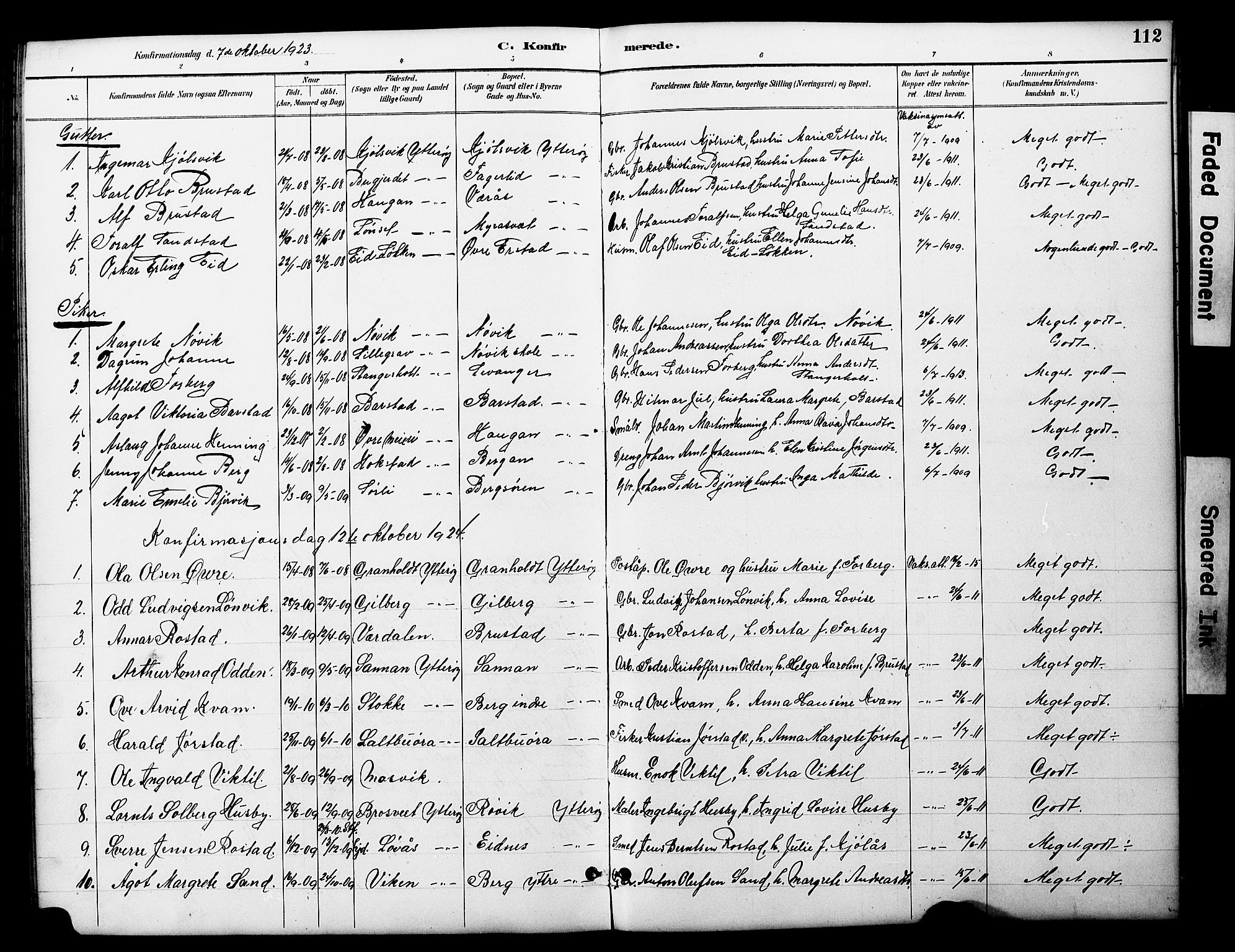 Ministerialprotokoller, klokkerbøker og fødselsregistre - Nord-Trøndelag, SAT/A-1458/722/L0226: Parish register (copy) no. 722C02, 1889-1927, p. 112