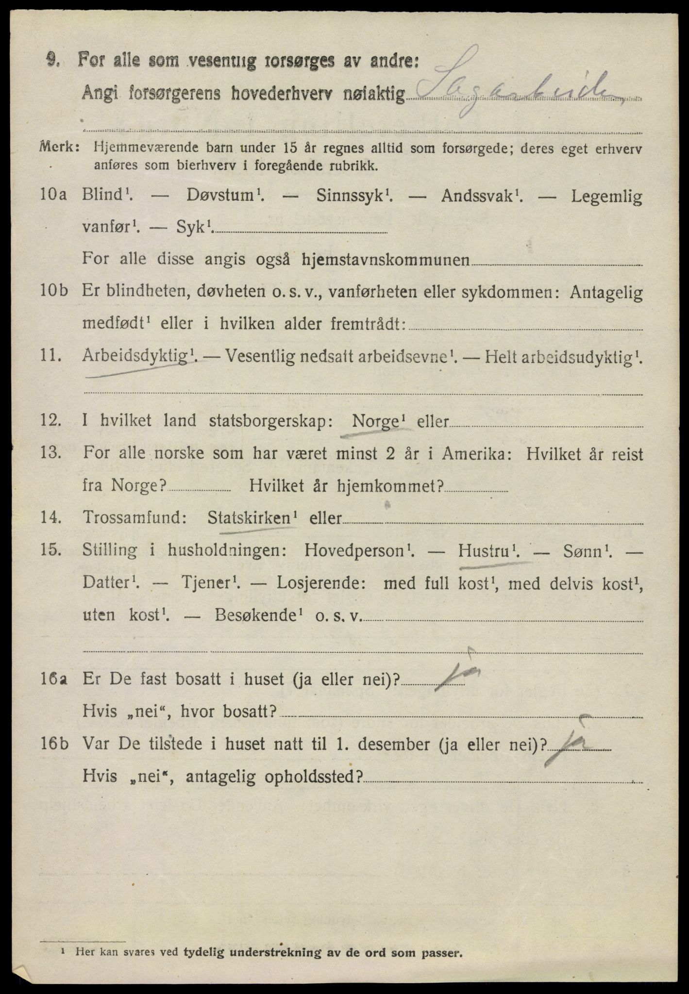 SAO, 1920 census for Glemmen, 1920, p. 18536