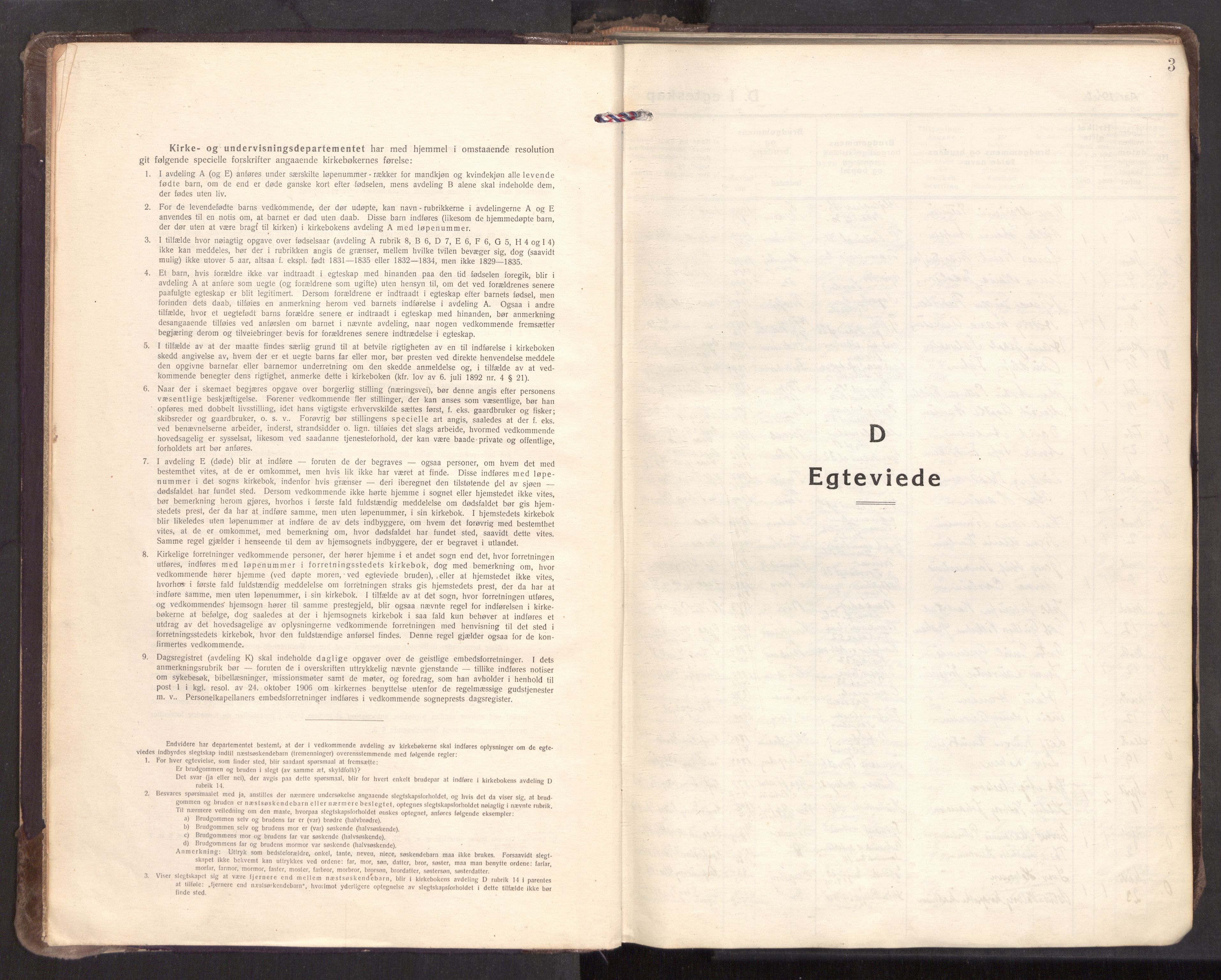 Sarpsborg prestekontor Kirkebøker, SAO/A-2006/F/Fa/L0009: Parish register (official) no. 9, 1919-1931, p. 3