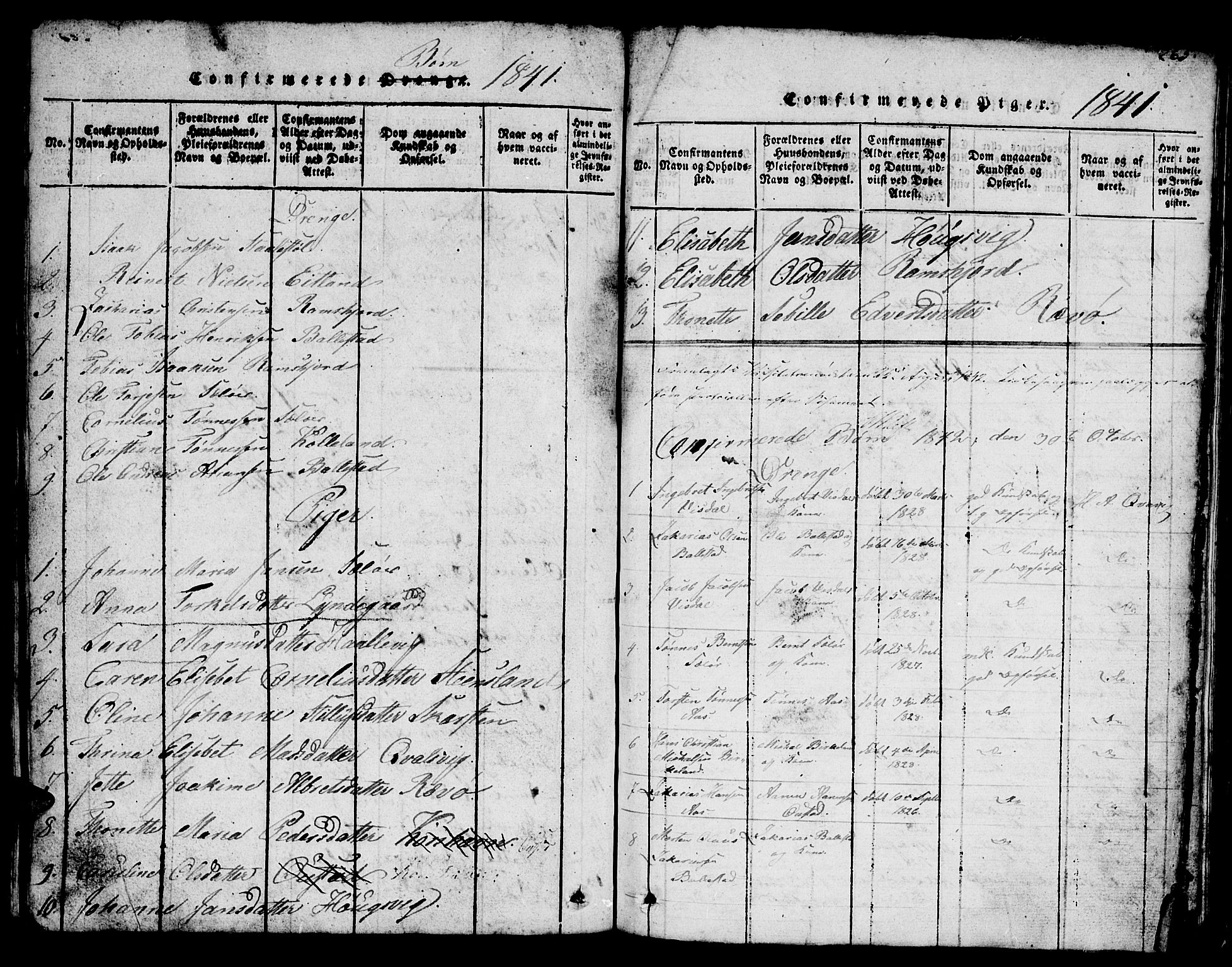 Lyngdal sokneprestkontor, AV/SAK-1111-0029/F/Fb/Fba/L0001: Parish register (copy) no. B 1, 1816-1876, p. 265