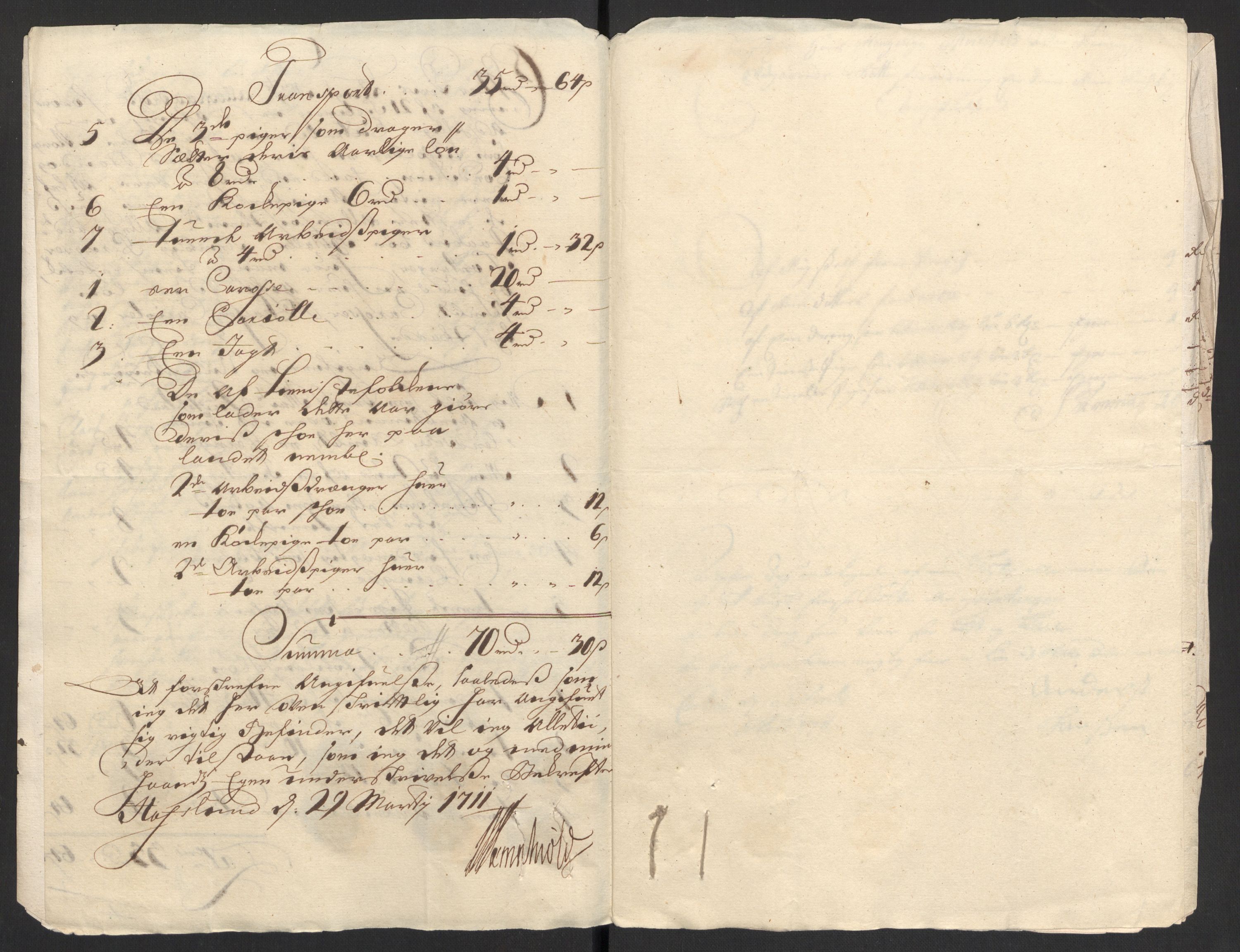 Rentekammeret inntil 1814, Reviderte regnskaper, Fogderegnskap, RA/EA-4092/R01/L0020: Fogderegnskap Idd og Marker, 1711, p. 295