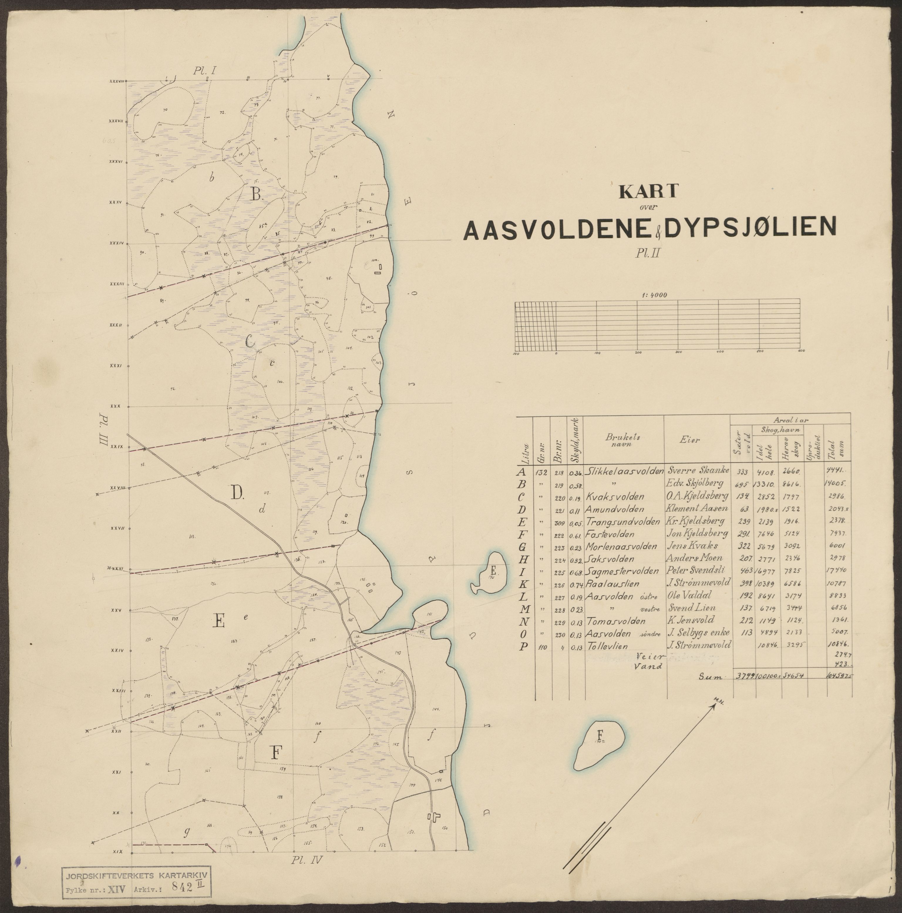 Jordskifteverkets kartarkiv, AV/RA-S-3929/T, 1859-1988, p. 1293