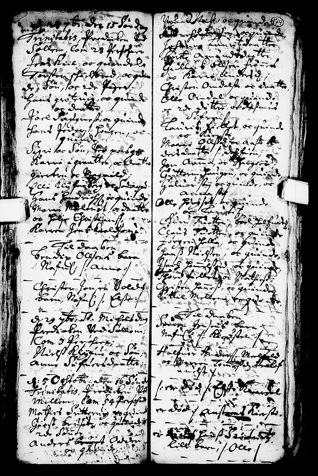 Solum kirkebøker, AV/SAKO-A-306/F/Fa/L0001: Parish register (official) no. I 1, 1701-1716, p. 174