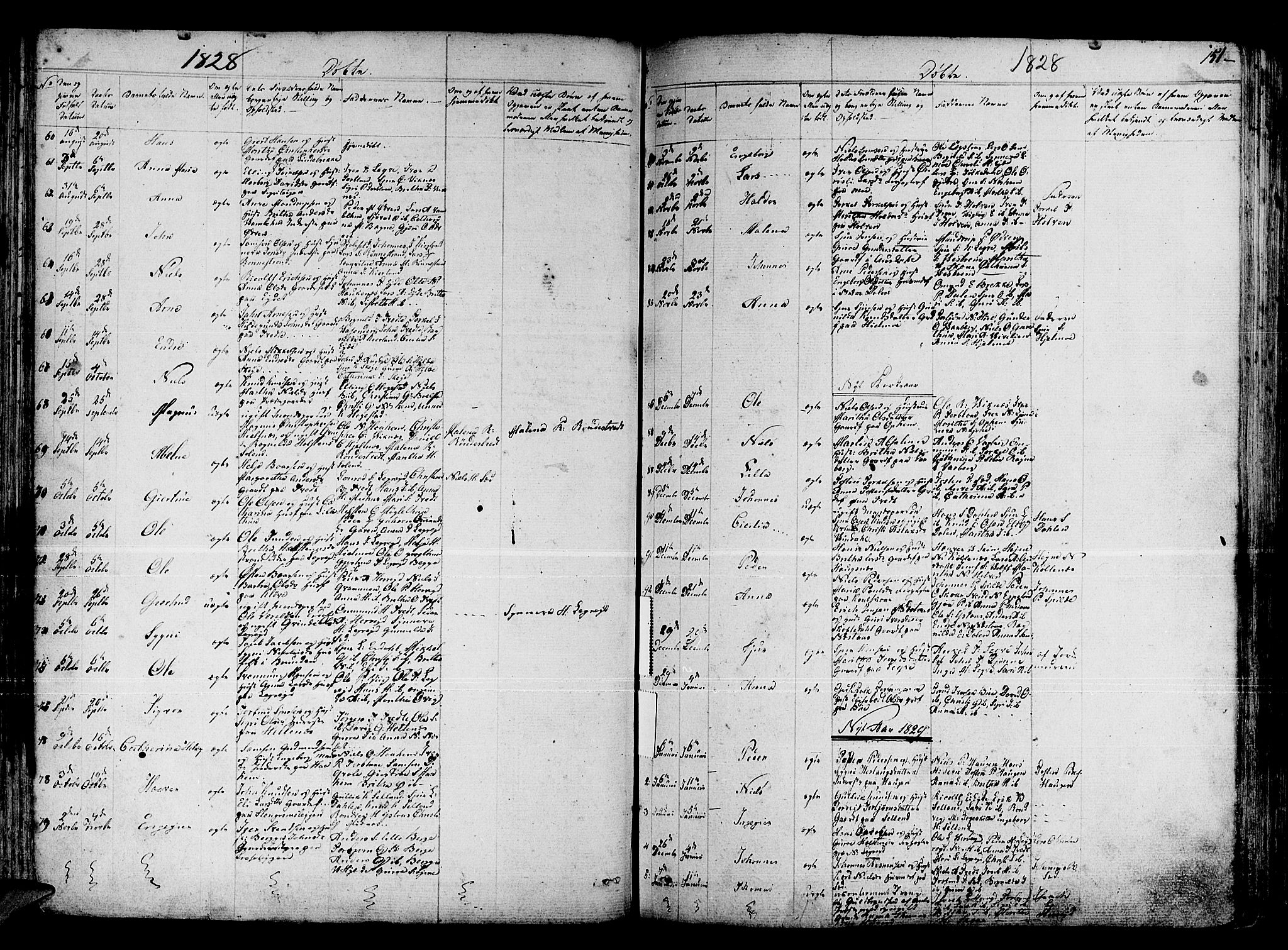Ulvik sokneprestembete, SAB/A-78801/H/Haa: Parish register (official) no. A 11, 1793-1838, p. 151