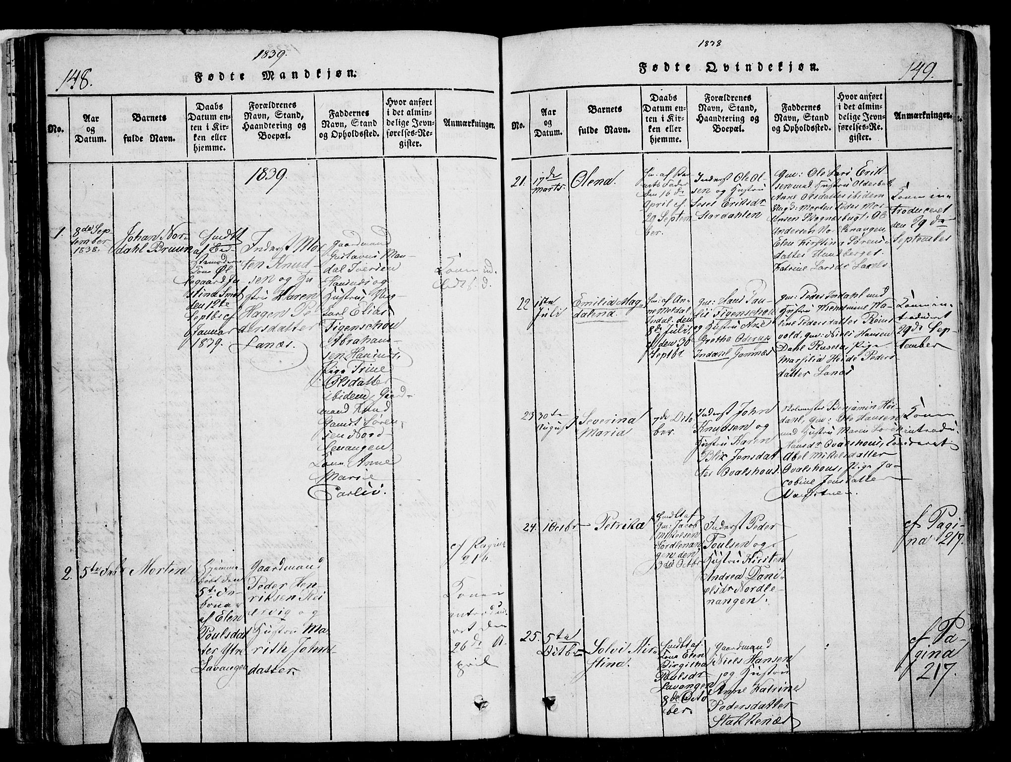 Karlsøy sokneprestembete, SATØ/S-1299/H/Ha/Haa/L0002kirke: Parish register (official) no. 2, 1823-1842, p. 148-149