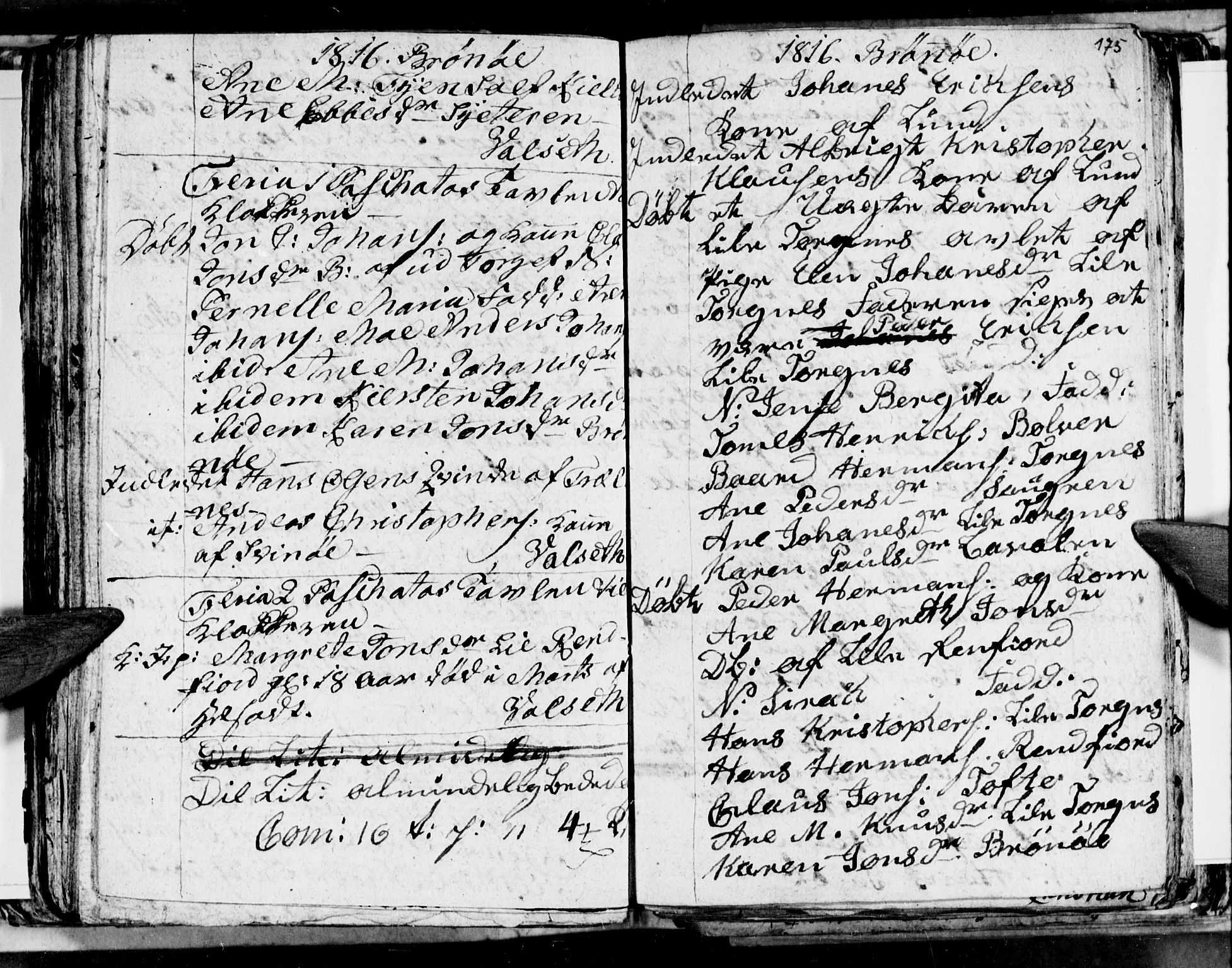 Ministerialprotokoller, klokkerbøker og fødselsregistre - Nordland, AV/SAT-A-1459/813/L0209: Parish register (copy) no. 813C01, 1803-1821, p. 175