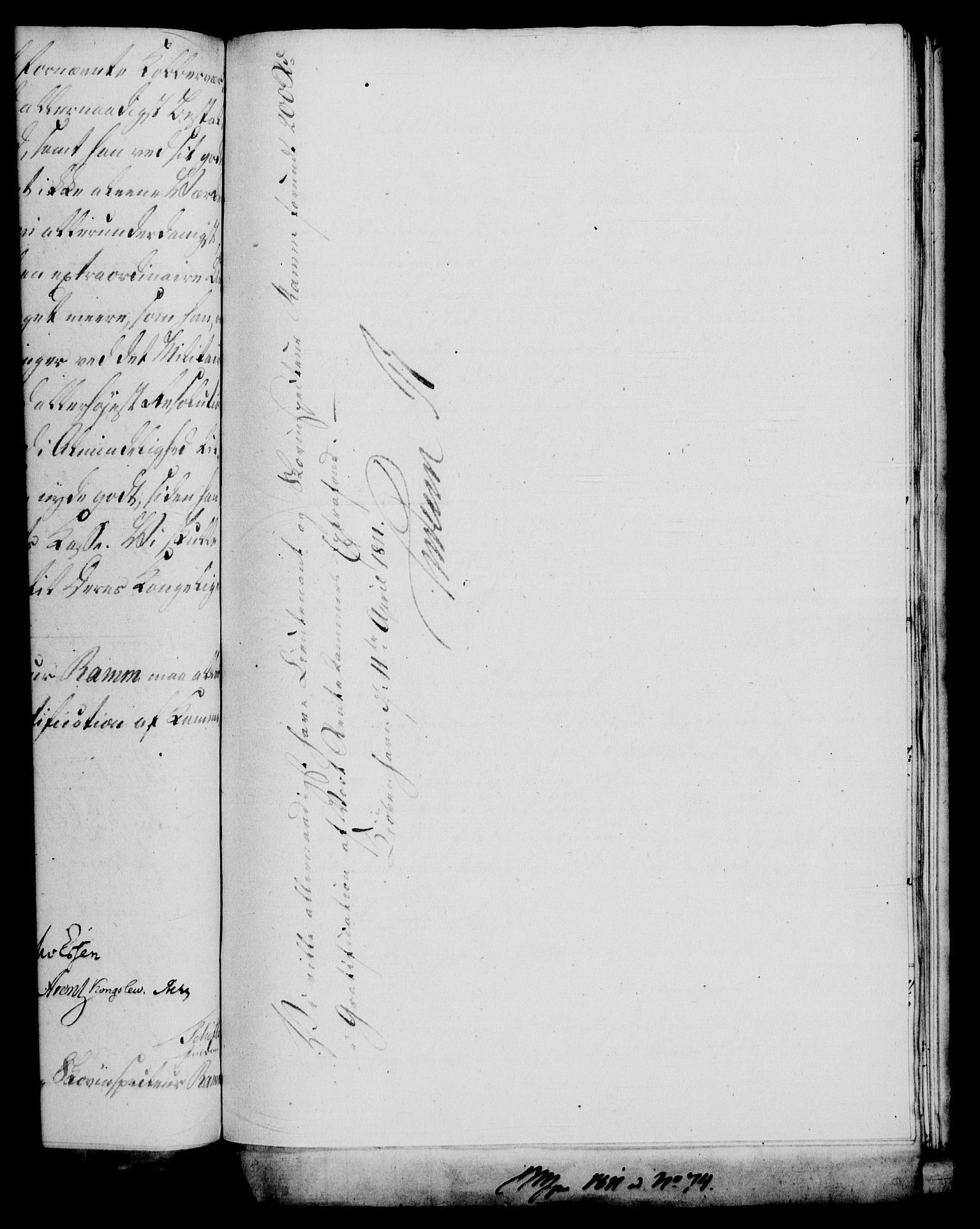 Rentekammeret, Renteskriverkontorene, AV/RA-EA-3115/M/Mf/Mfb/L0010: Relasjons- og resolusjonsprotokoll med register (merket RK 54.16), 1811-1812
