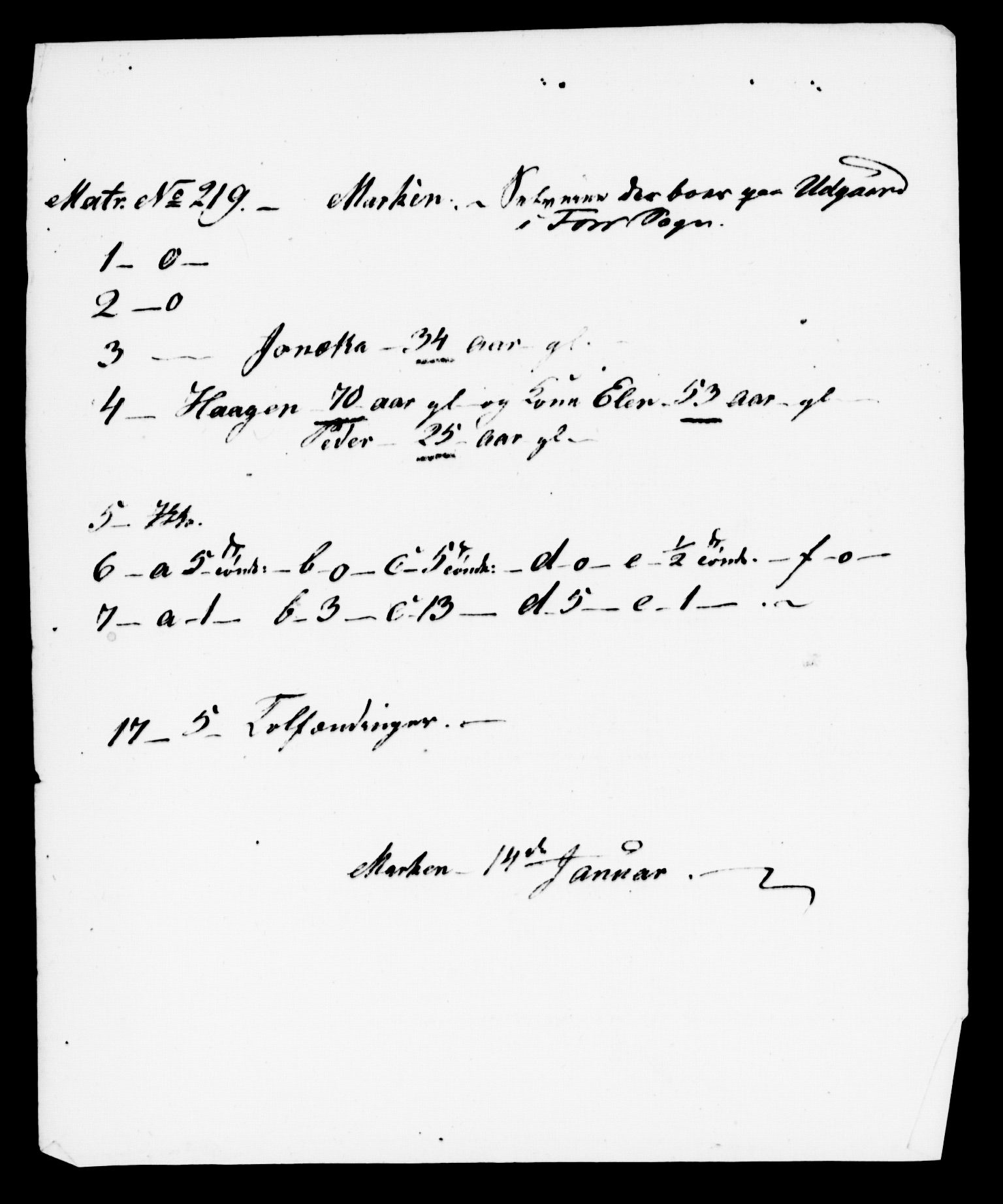 , Census 1845 for Stod, 1845, p. 54