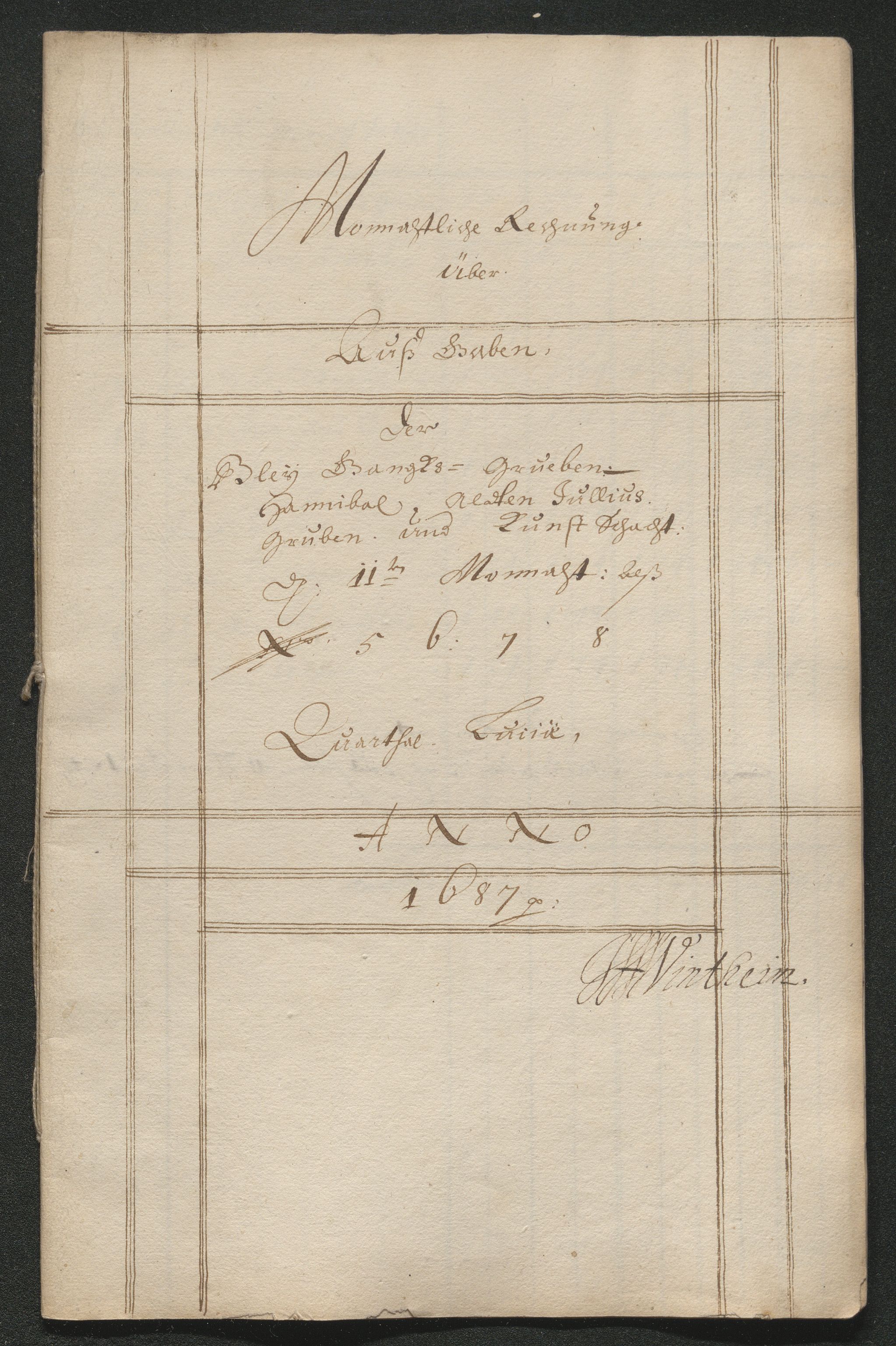 Kongsberg Sølvverk 1623-1816, SAKO/EA-3135/001/D/Dc/Dcd/L0063: Utgiftsregnskap for gruver m.m. , 1687, p. 369