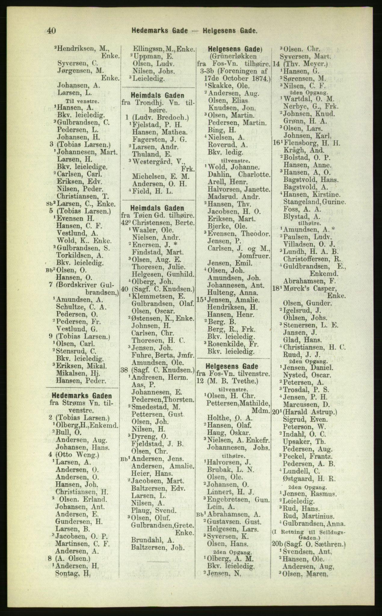 Kristiania/Oslo adressebok, PUBL/-, 1883, p. 40