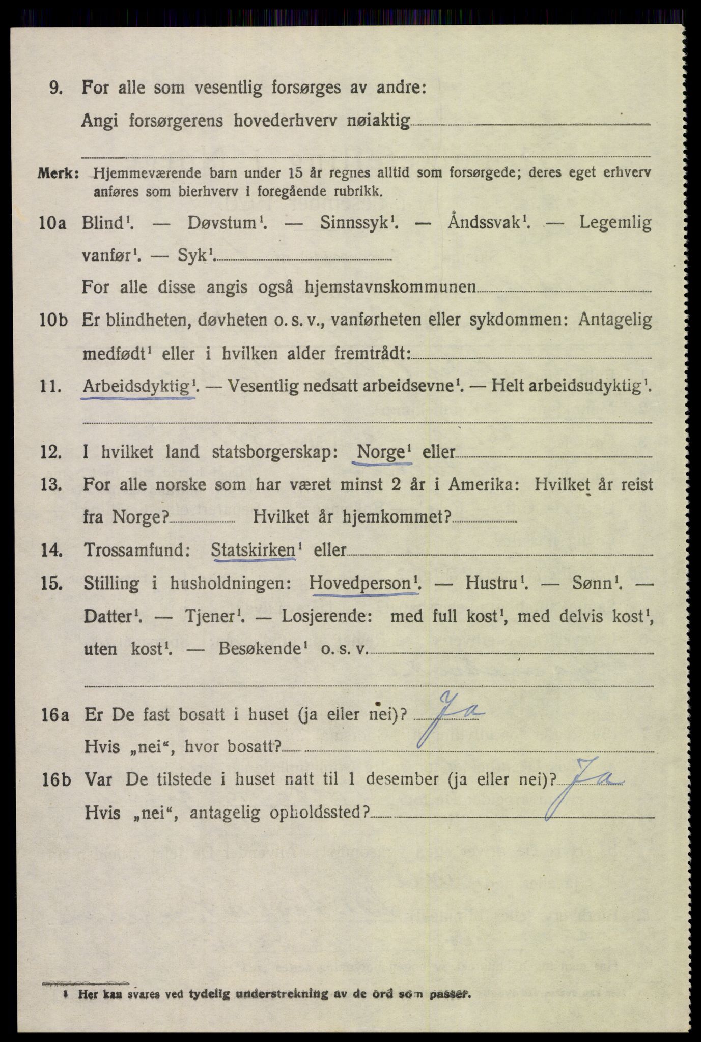 SAH, 1920 census for Elverum, 1920, p. 4047