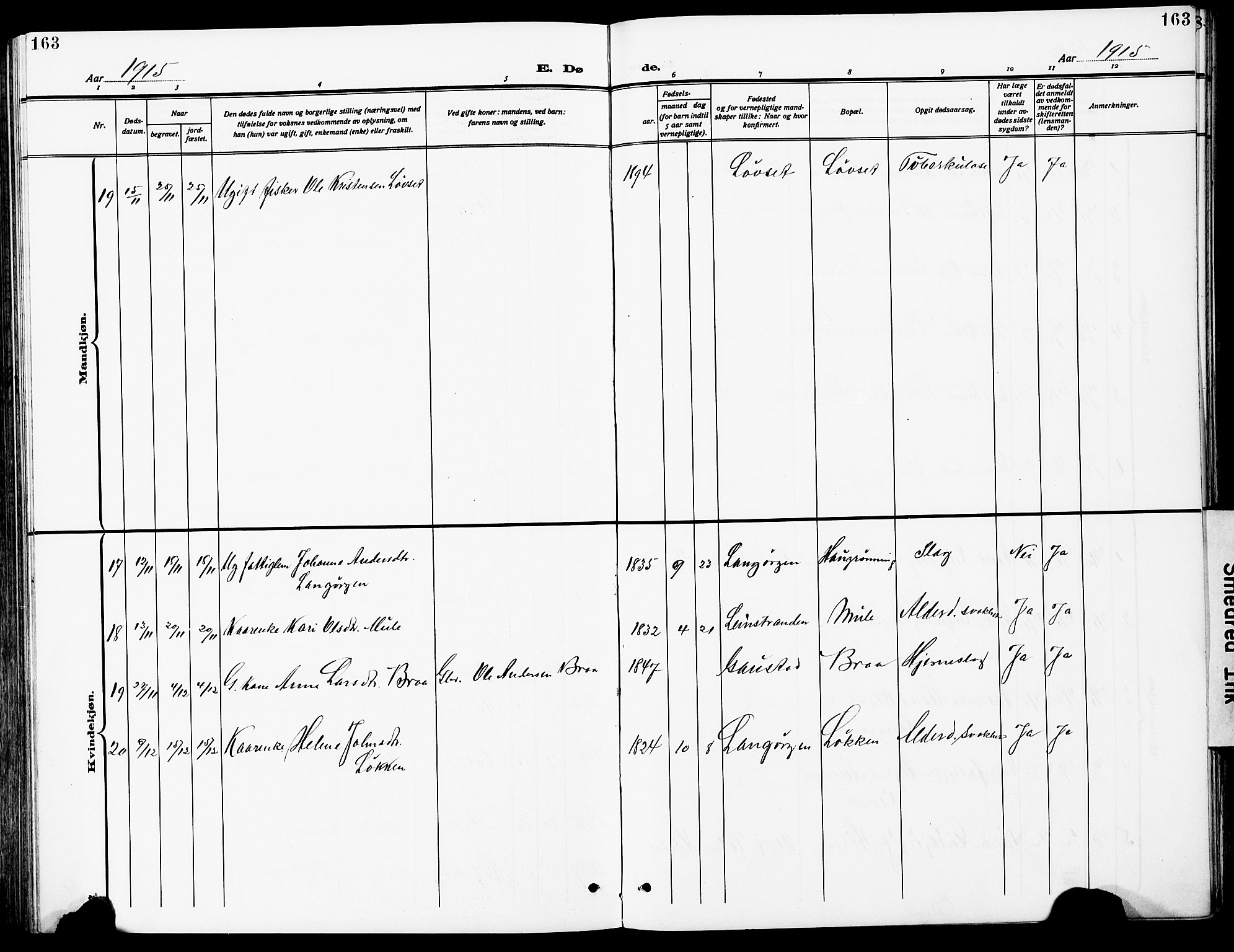 Ministerialprotokoller, klokkerbøker og fødselsregistre - Sør-Trøndelag, SAT/A-1456/612/L0388: Parish register (copy) no. 612C04, 1909-1929, p. 163