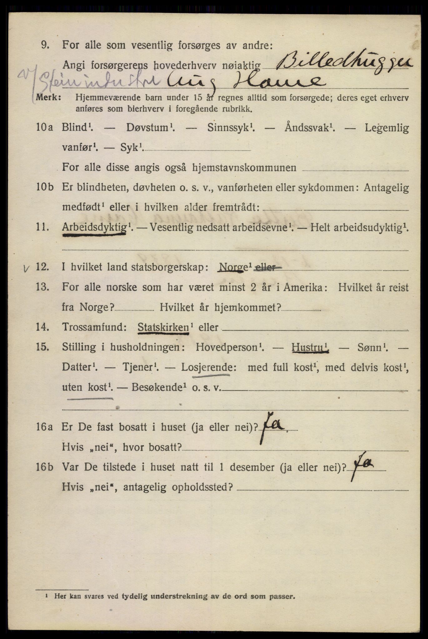 SAO, 1920 census for Kristiania, 1920, p. 331528