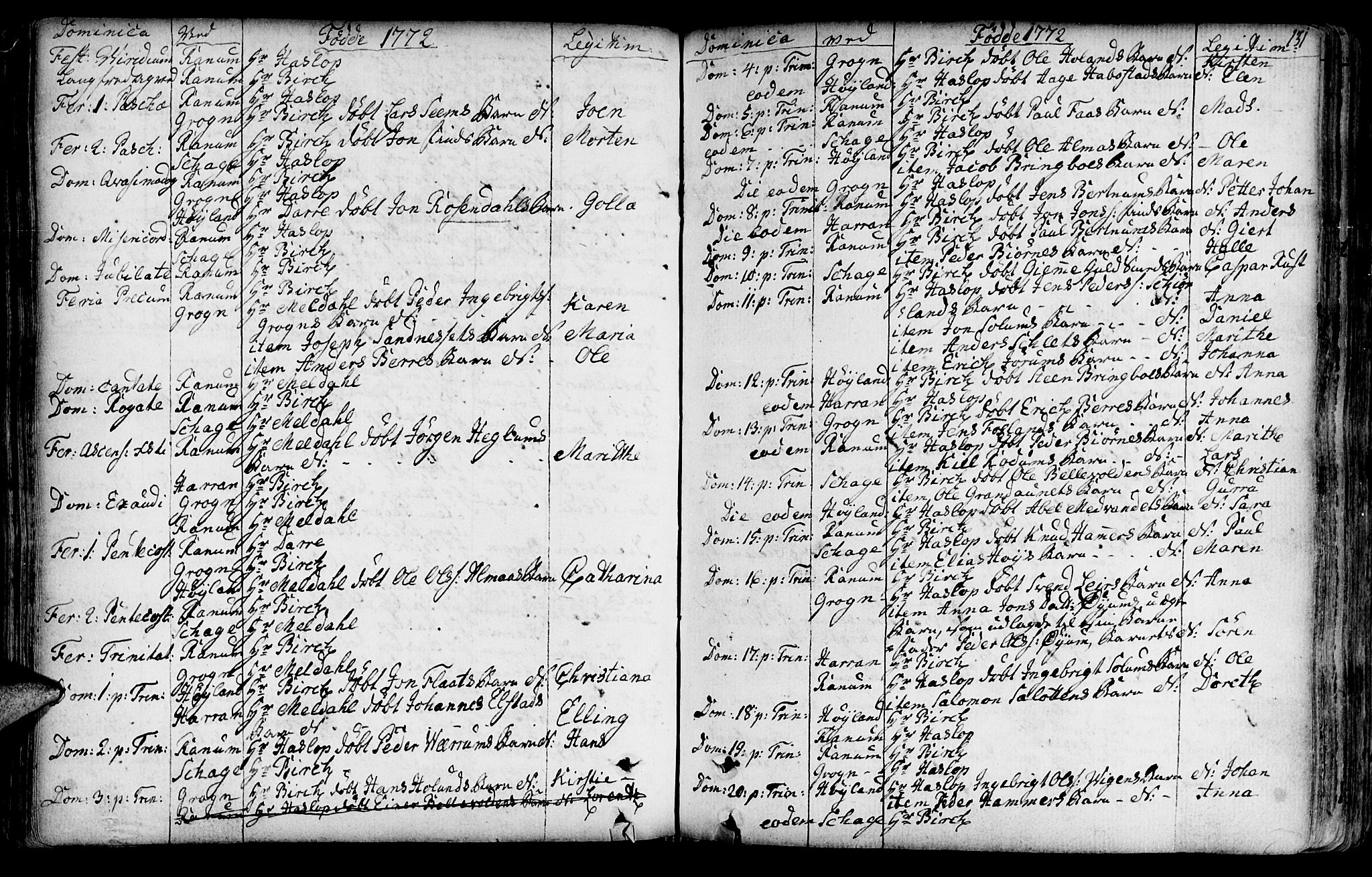 Ministerialprotokoller, klokkerbøker og fødselsregistre - Nord-Trøndelag, SAT/A-1458/764/L0542: Parish register (official) no. 764A02, 1748-1779, p. 131