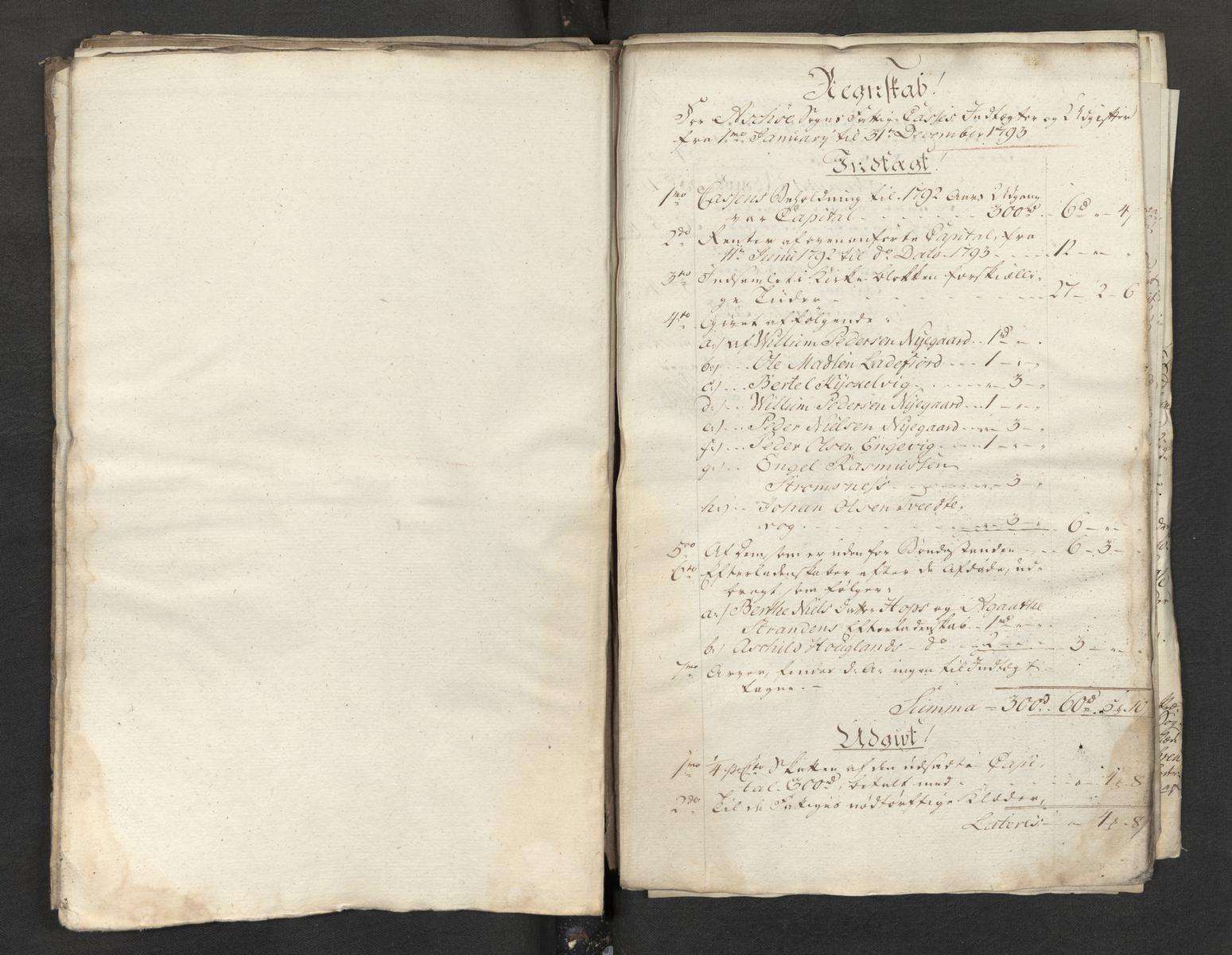 Overfattigkommisjonen i Bergen, AV/SAB-A-89001/H/L0098: Sognekommisjonens regnskaper, 1756-1798, p. 45