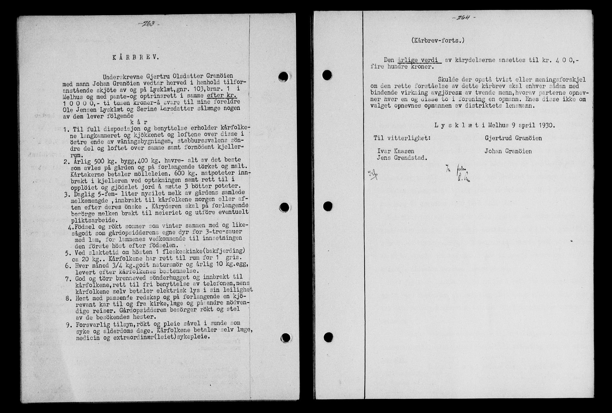 Gauldal sorenskriveri, SAT/A-0014/1/2/2C/L0039: Mortgage book no. 40, 1930-1930, Deed date: 09.05.1930
