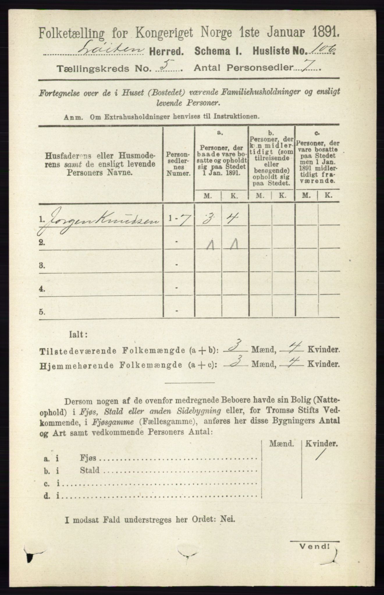 RA, 1891 census for 0415 Løten, 1891, p. 3411