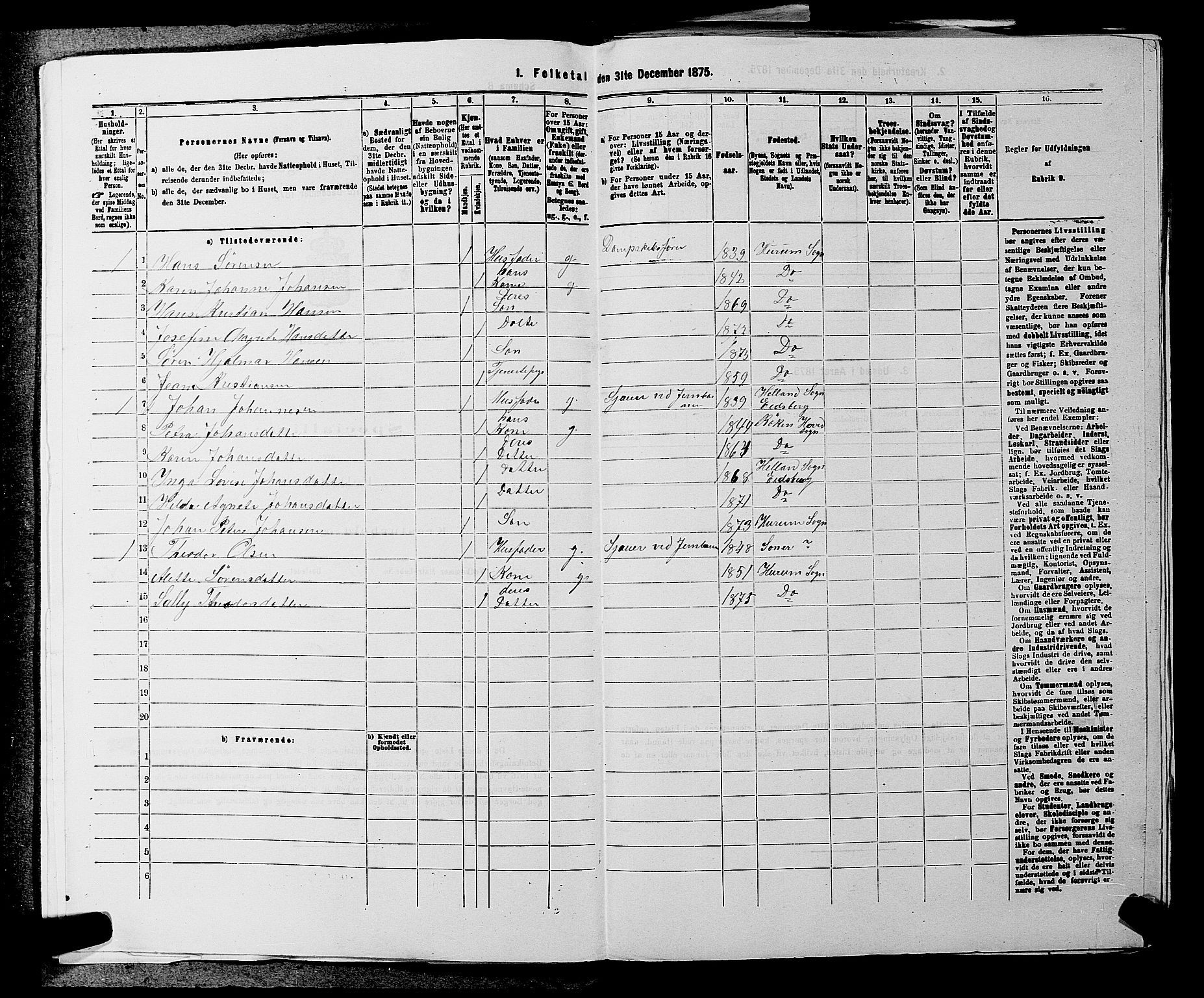 SAKO, 1875 census for 0614P Ådal, 1875, p. 466