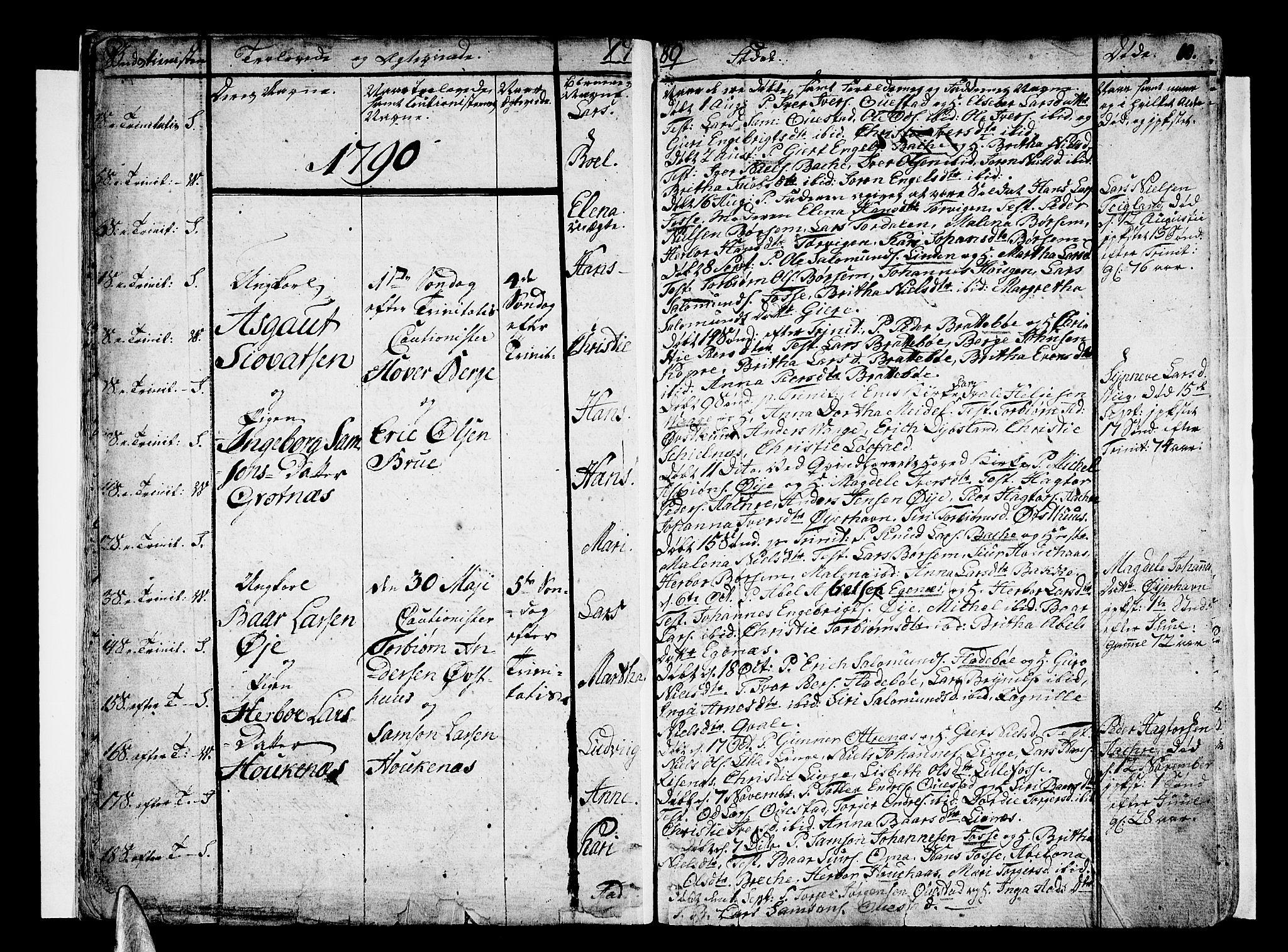 Strandebarm sokneprestembete, SAB/A-78401/H/Haa: Parish register (official) no. A 4, 1788-1817, p. 10