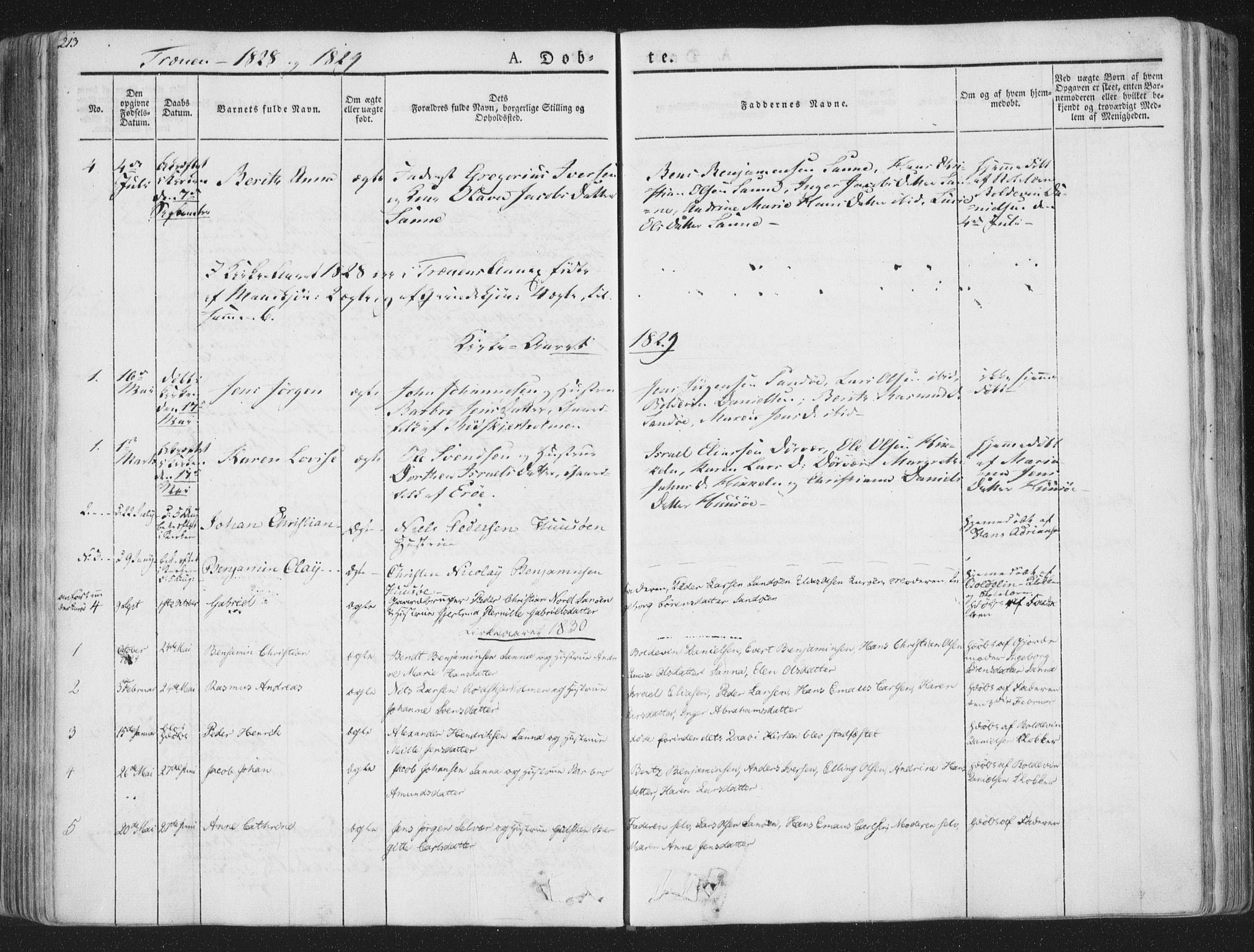 Ministerialprotokoller, klokkerbøker og fødselsregistre - Nordland, SAT/A-1459/839/L0565: Parish register (official) no. 839A02, 1825-1862, p. 213