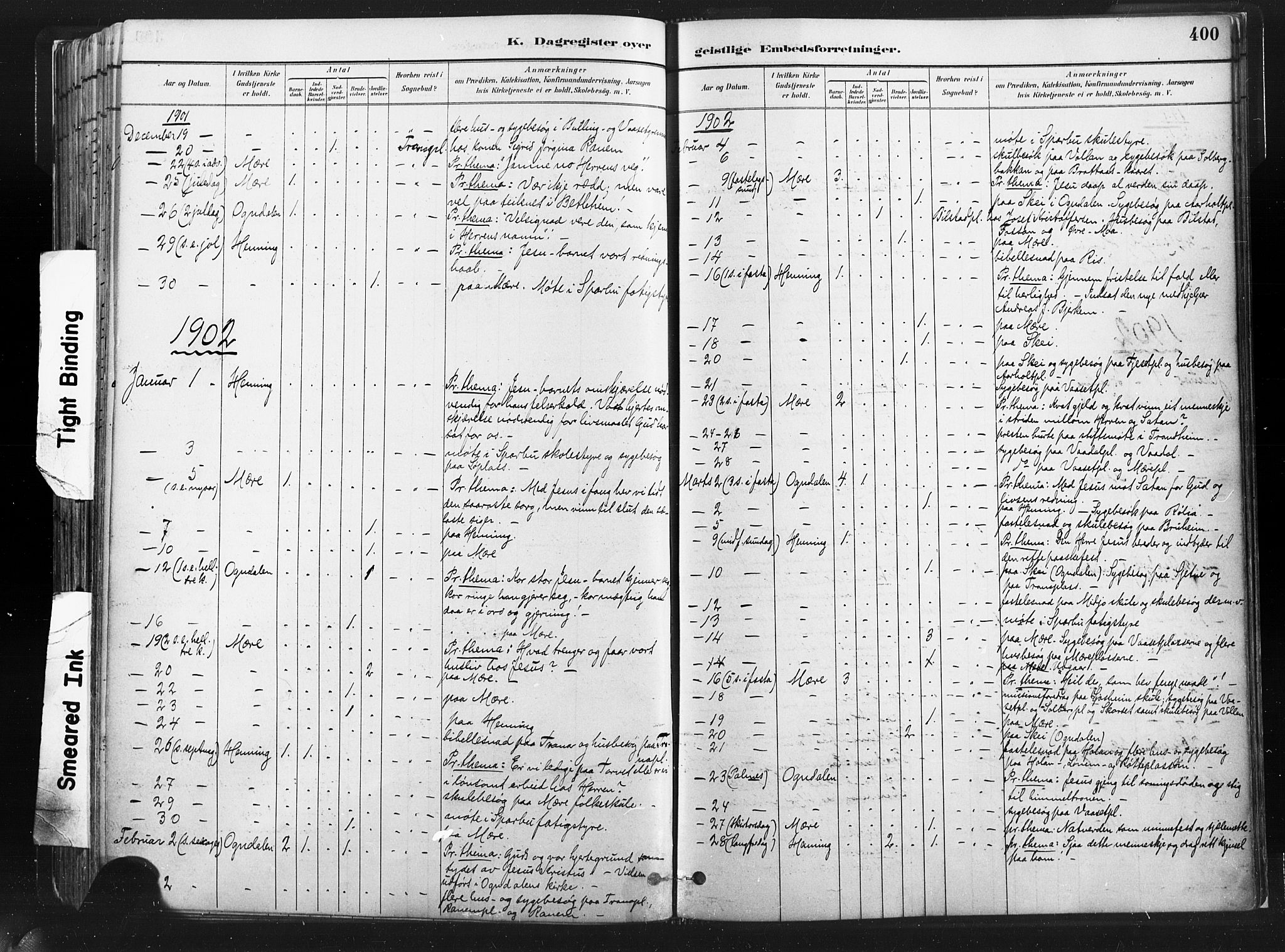 Ministerialprotokoller, klokkerbøker og fødselsregistre - Nord-Trøndelag, SAT/A-1458/735/L0351: Parish register (official) no. 735A10, 1884-1908, p. 400