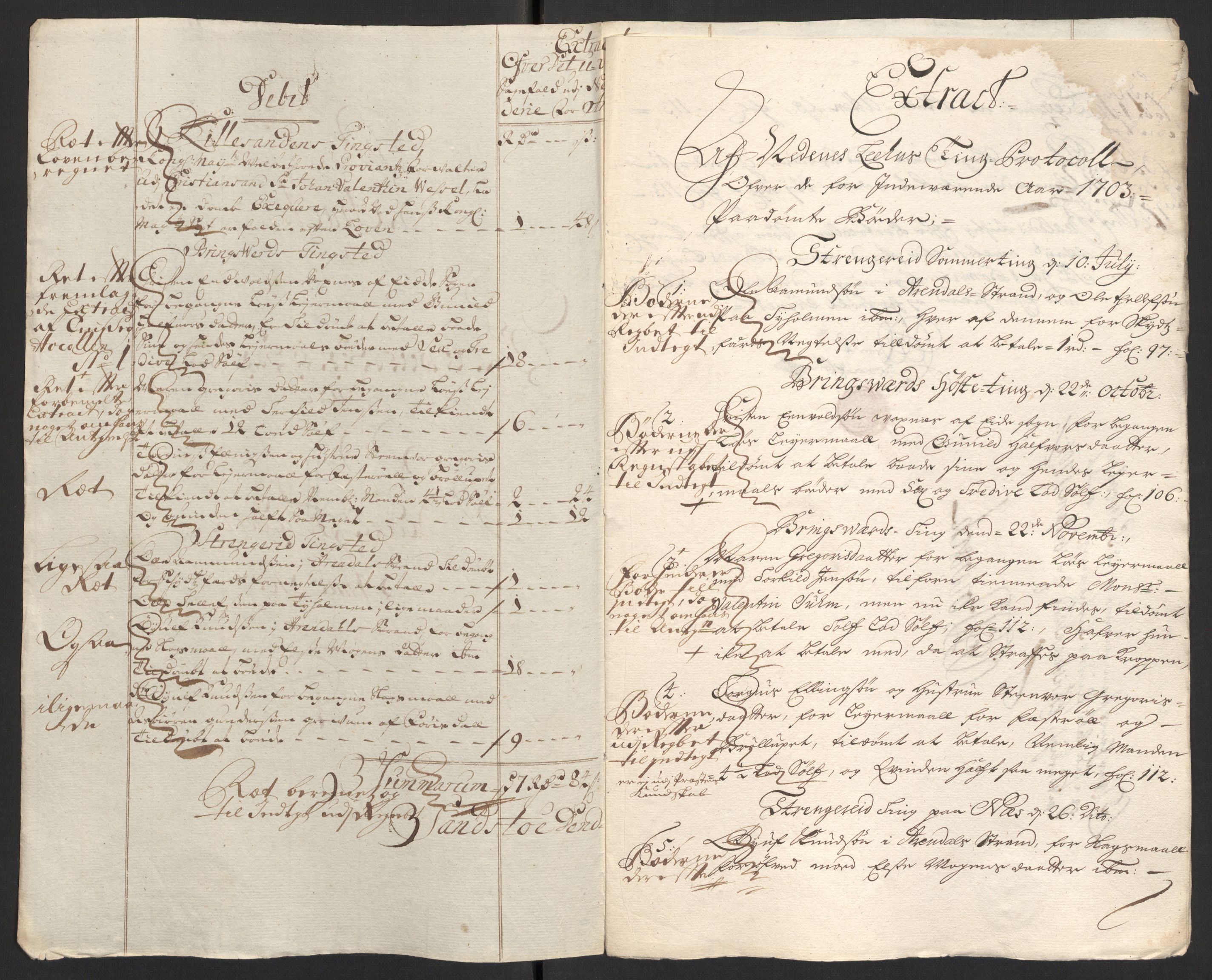 Rentekammeret inntil 1814, Reviderte regnskaper, Fogderegnskap, AV/RA-EA-4092/R39/L2316: Fogderegnskap Nedenes, 1702-1703, p. 193