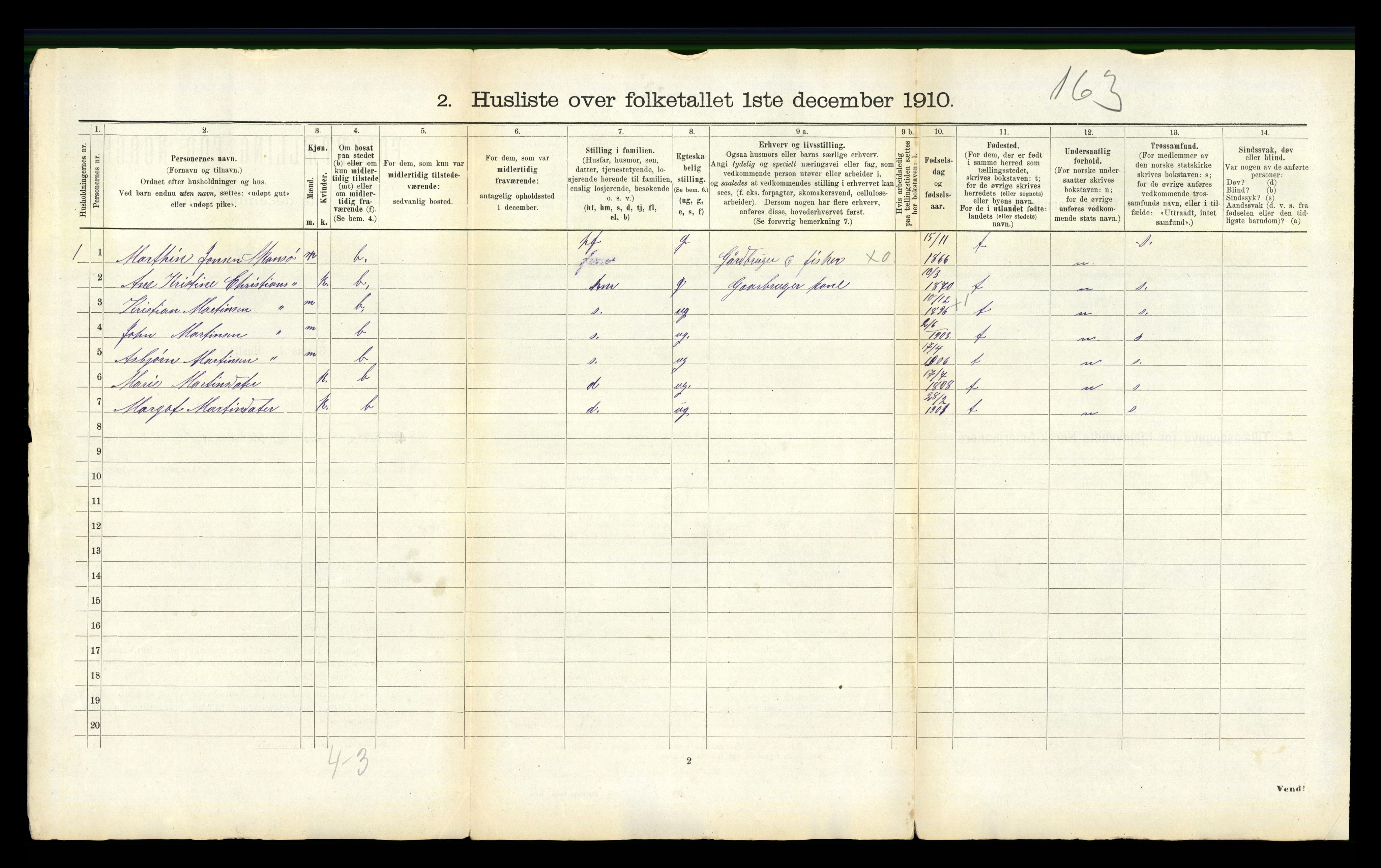 RA, 1910 census for Edøy, 1910, p. 107