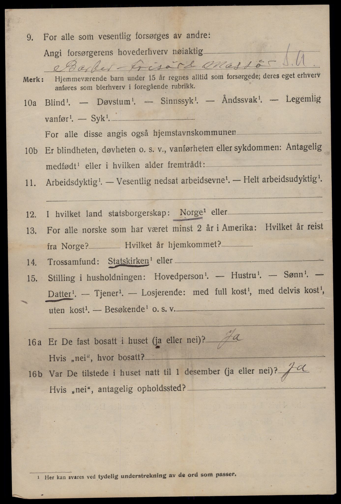 SAST, 1920 census for Stavanger, 1920, p. 106801