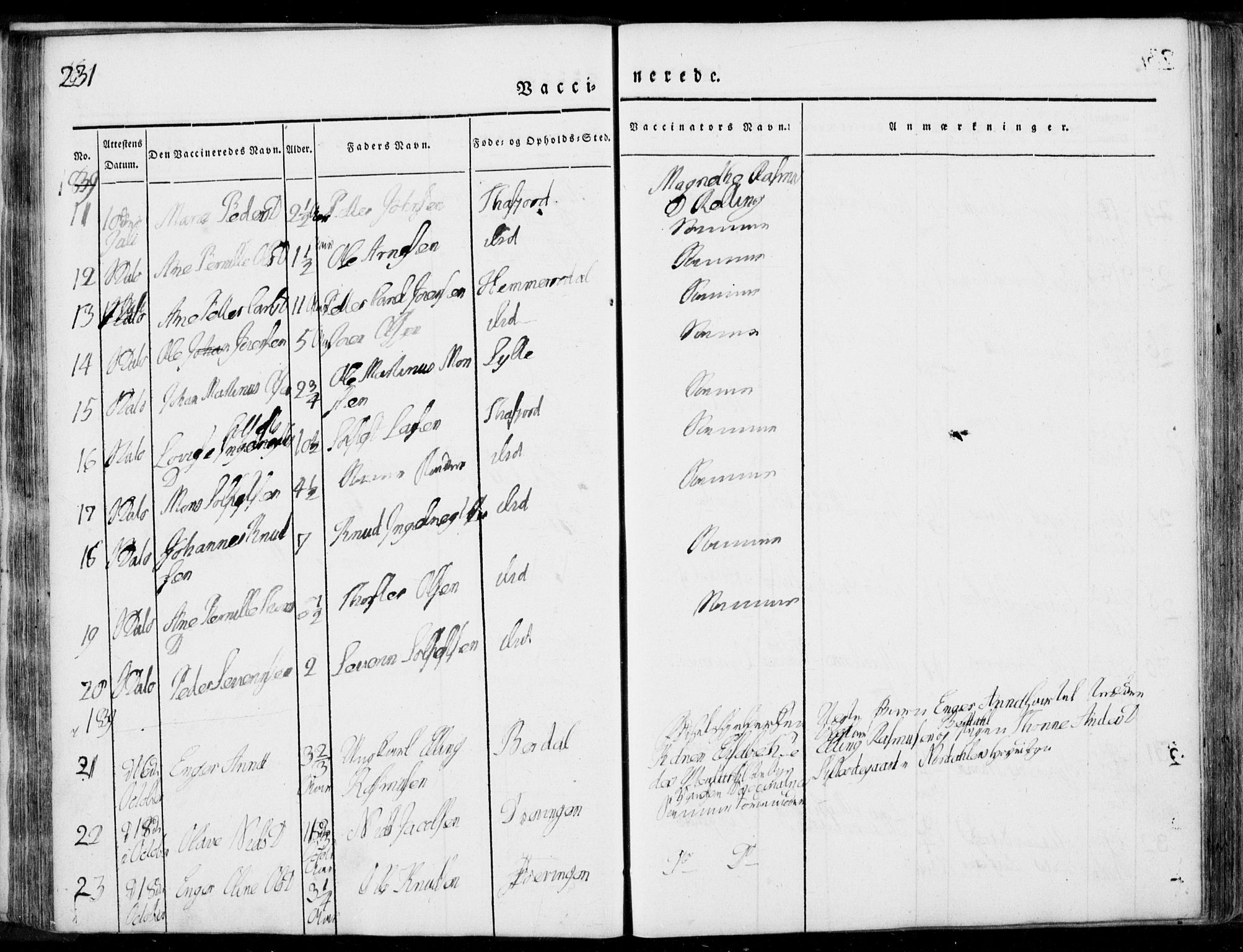 Ministerialprotokoller, klokkerbøker og fødselsregistre - Møre og Romsdal, AV/SAT-A-1454/519/L0248: Parish register (official) no. 519A07, 1829-1860, p. 231