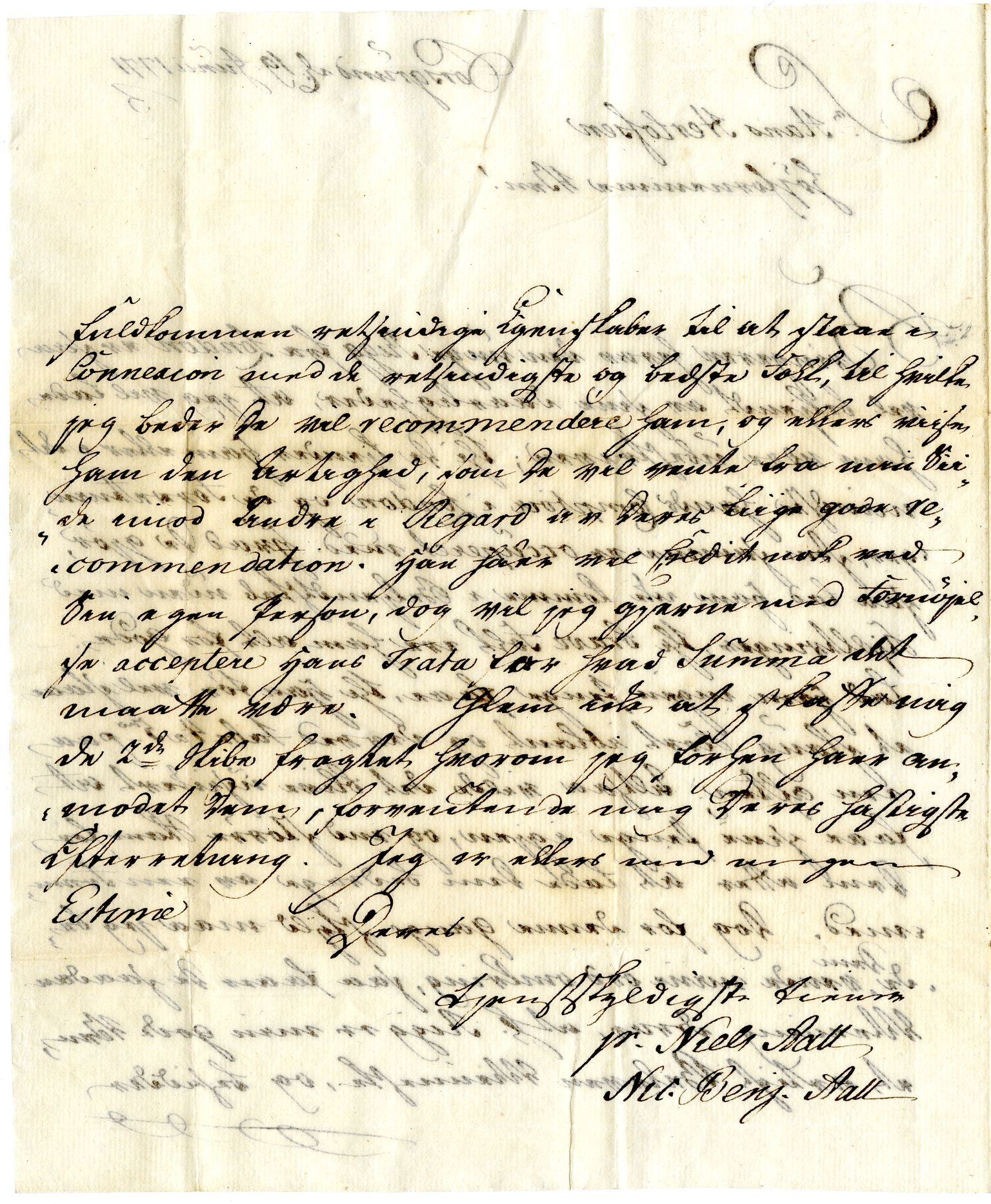 Diderik Maria Aalls brevsamling, NF/Ark-1023/F/L0001: D.M. Aalls brevsamling. A - B, 1738-1889, p. 250