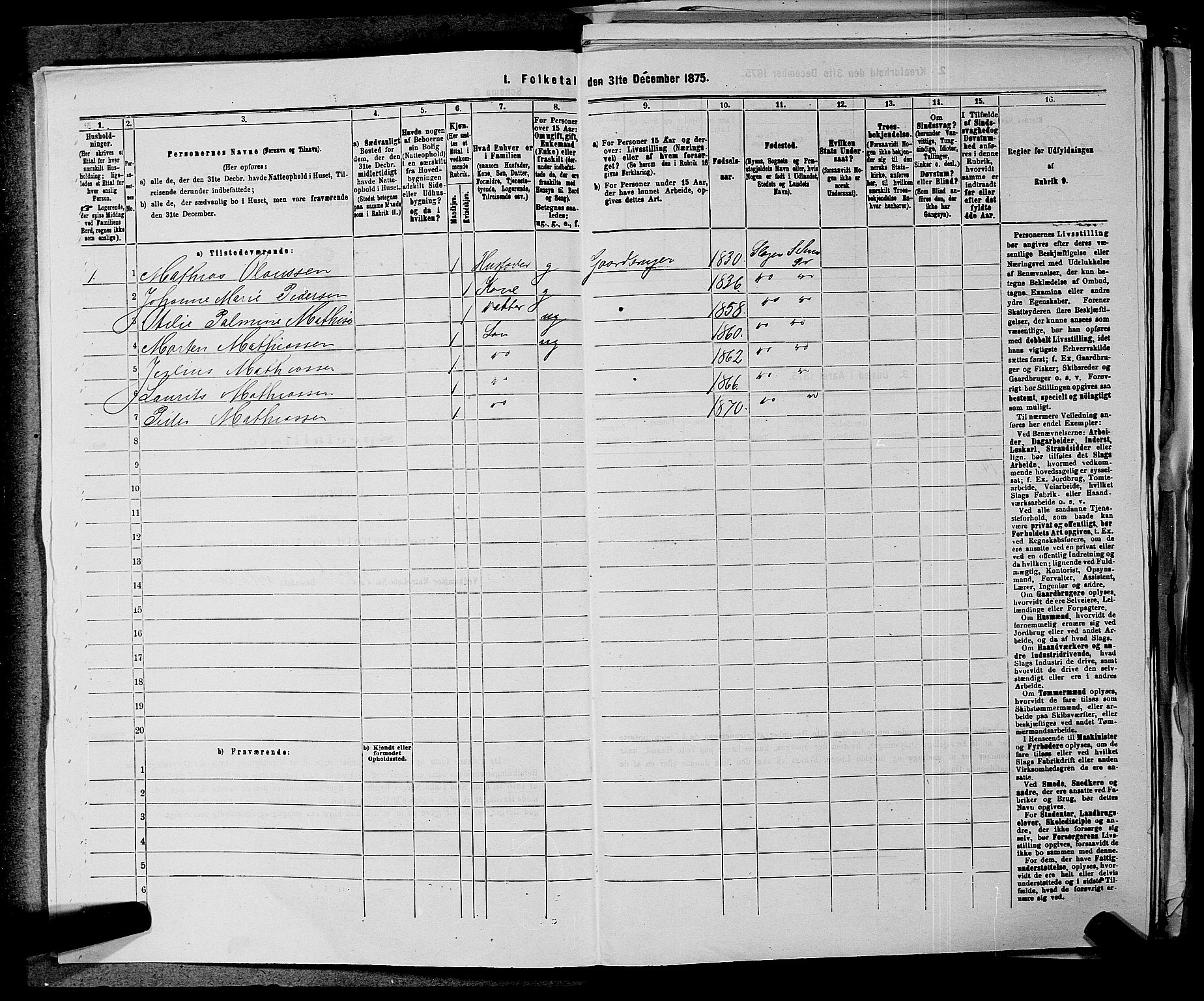 SAKO, 1875 census for 0721P Sem, 1875, p. 1499