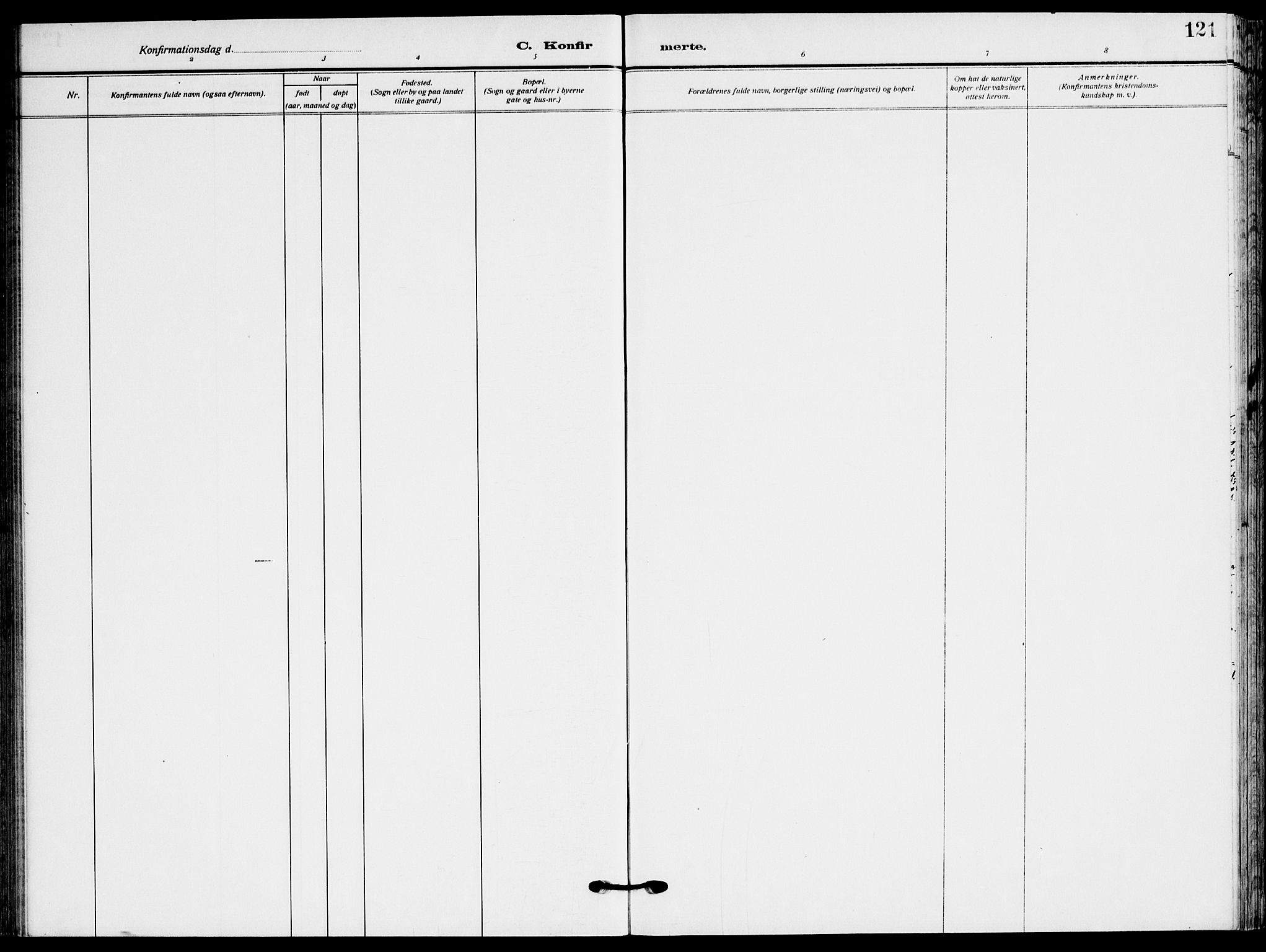 Ministerialprotokoller, klokkerbøker og fødselsregistre - Sør-Trøndelag, SAT/A-1456/658/L0724: Parish register (official) no. 658A03, 1912-1924, p. 121