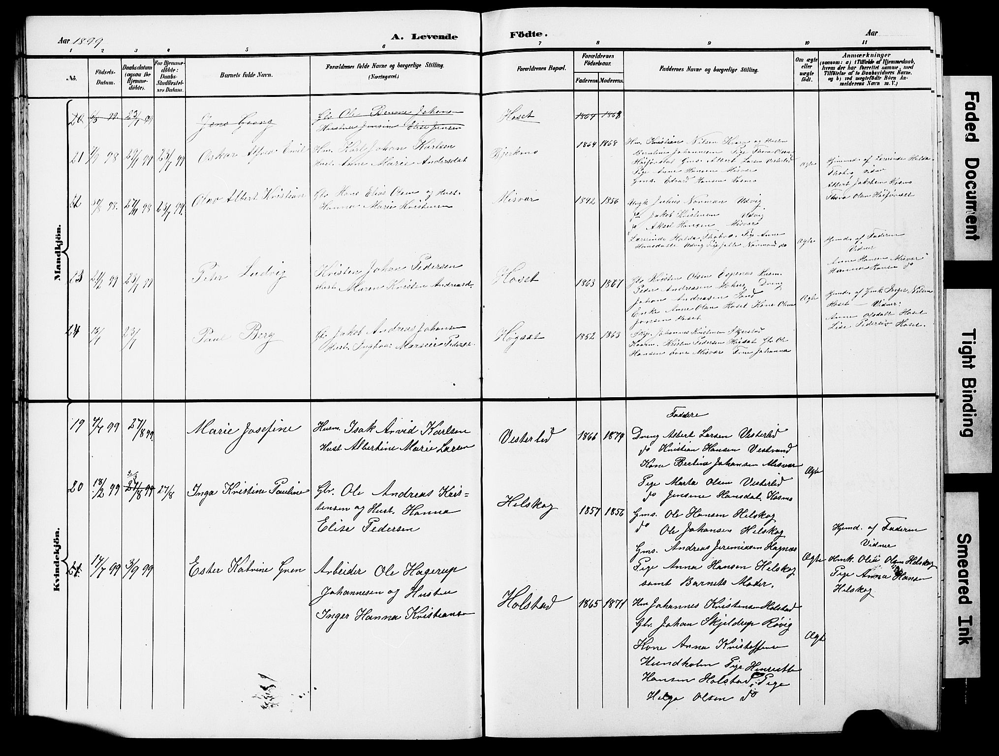 Ministerialprotokoller, klokkerbøker og fødselsregistre - Nordland, AV/SAT-A-1459/852/L0755: Parish register (copy) no. 852C06, 1895-1902