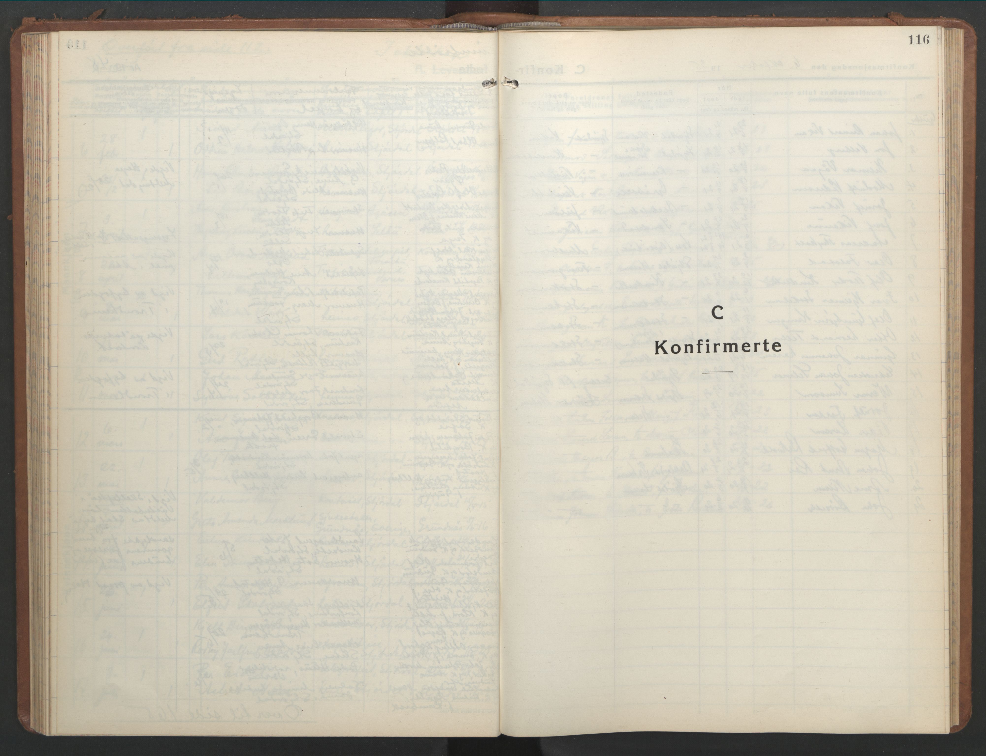 Ministerialprotokoller, klokkerbøker og fødselsregistre - Nord-Trøndelag, SAT/A-1458/709/L0089: Parish register (copy) no. 709C03, 1935-1948, p. 116