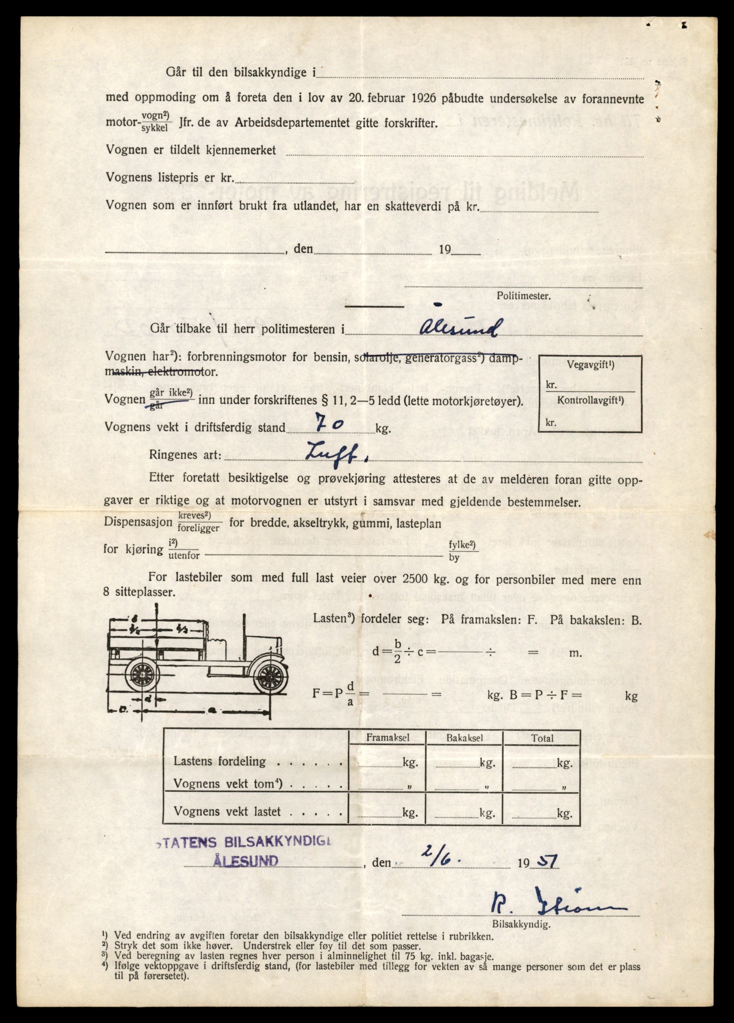 Møre og Romsdal vegkontor - Ålesund trafikkstasjon, AV/SAT-A-4099/F/Fe/L0040: Registreringskort for kjøretøy T 13531 - T 13709, 1927-1998, p. 2510