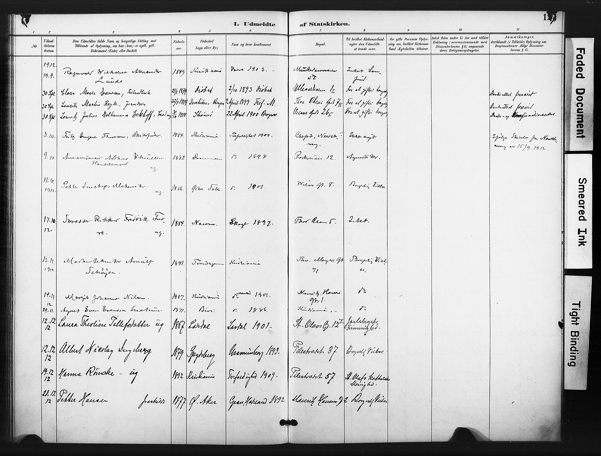 Trefoldighet prestekontor Kirkebøker, SAO/A-10882/F/Ff/L0002: Parish register (official) no. VI 2, 1891-1918, p. 127