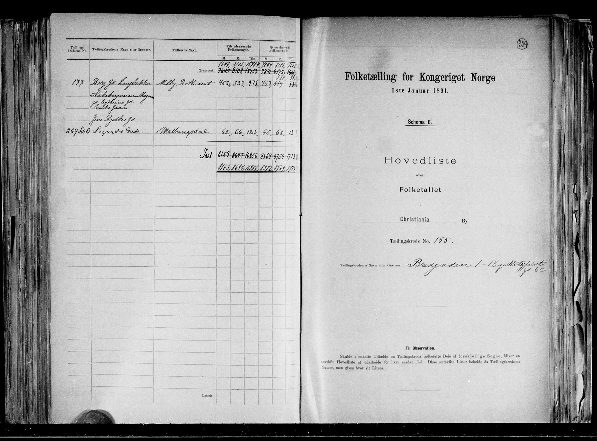 RA, 1891 census for 0301 Kristiania, 1891, p. 88108