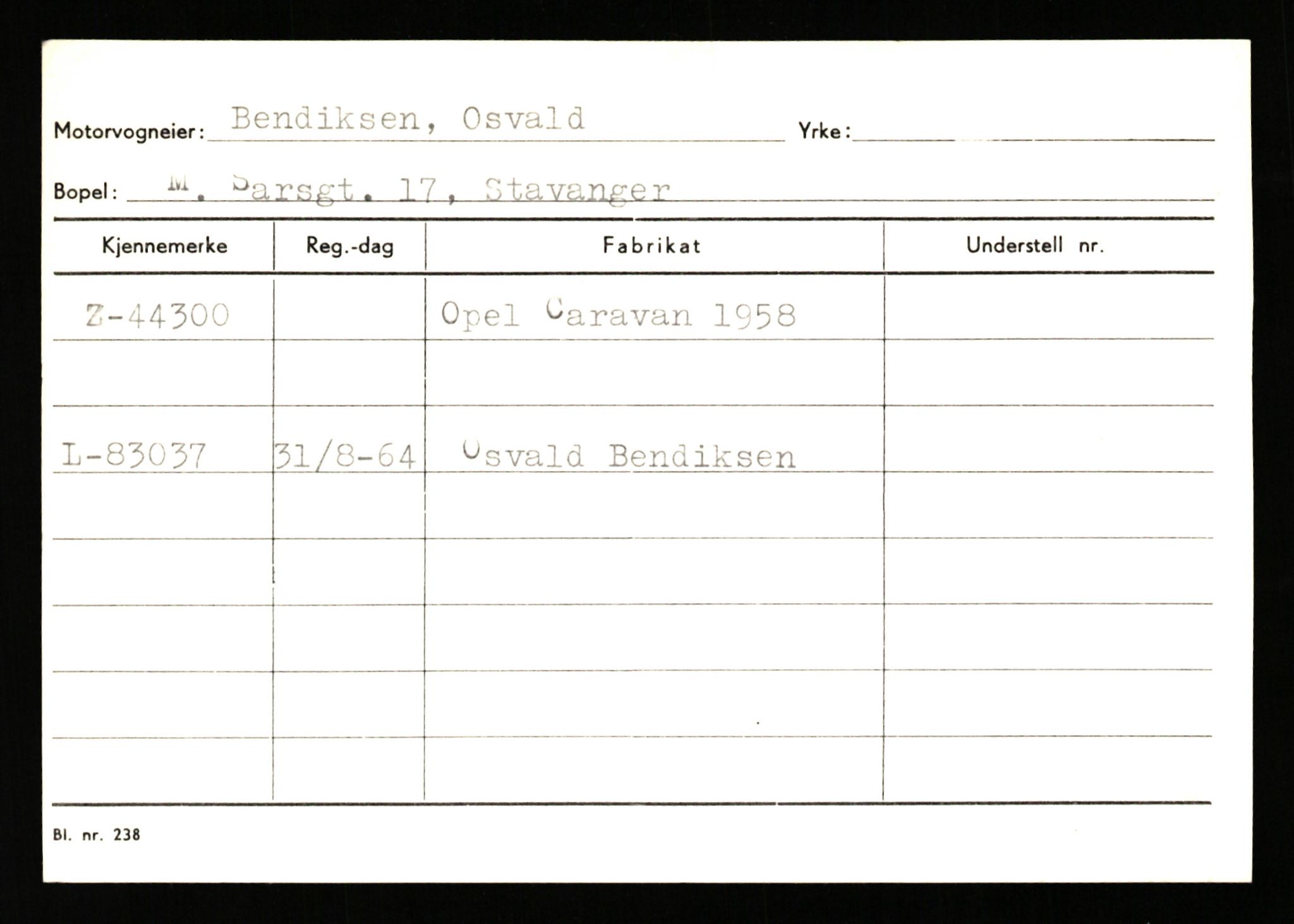 Stavanger trafikkstasjon, SAST/A-101942/0/G/L0006: Registreringsnummer: 34250 - 49007, 1930-1971, p. 2616