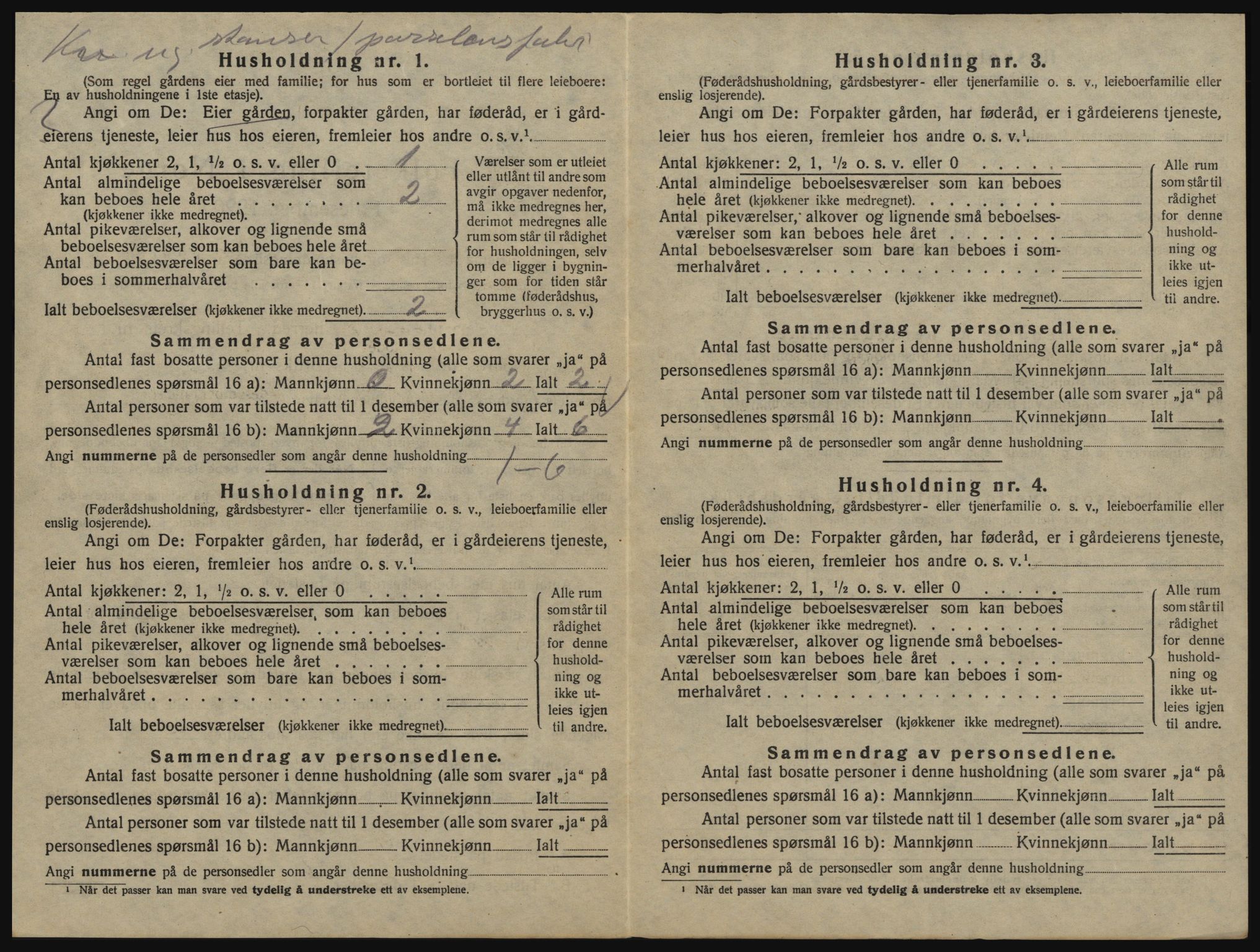 SAO, 1920 census for Glemmen, 1920, p. 2736