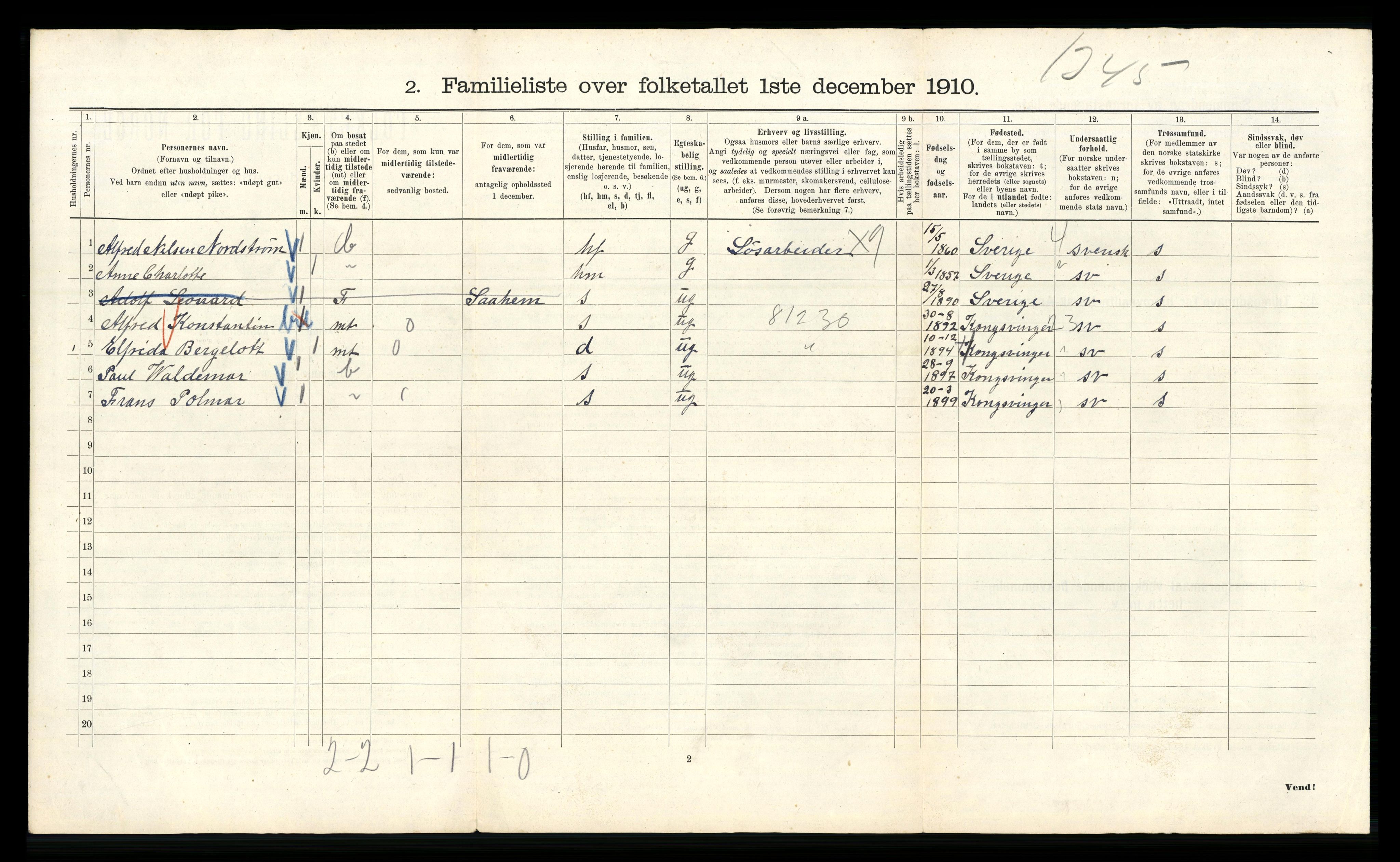 RA, 1910 census for Kristiania, 1910, p. 90368