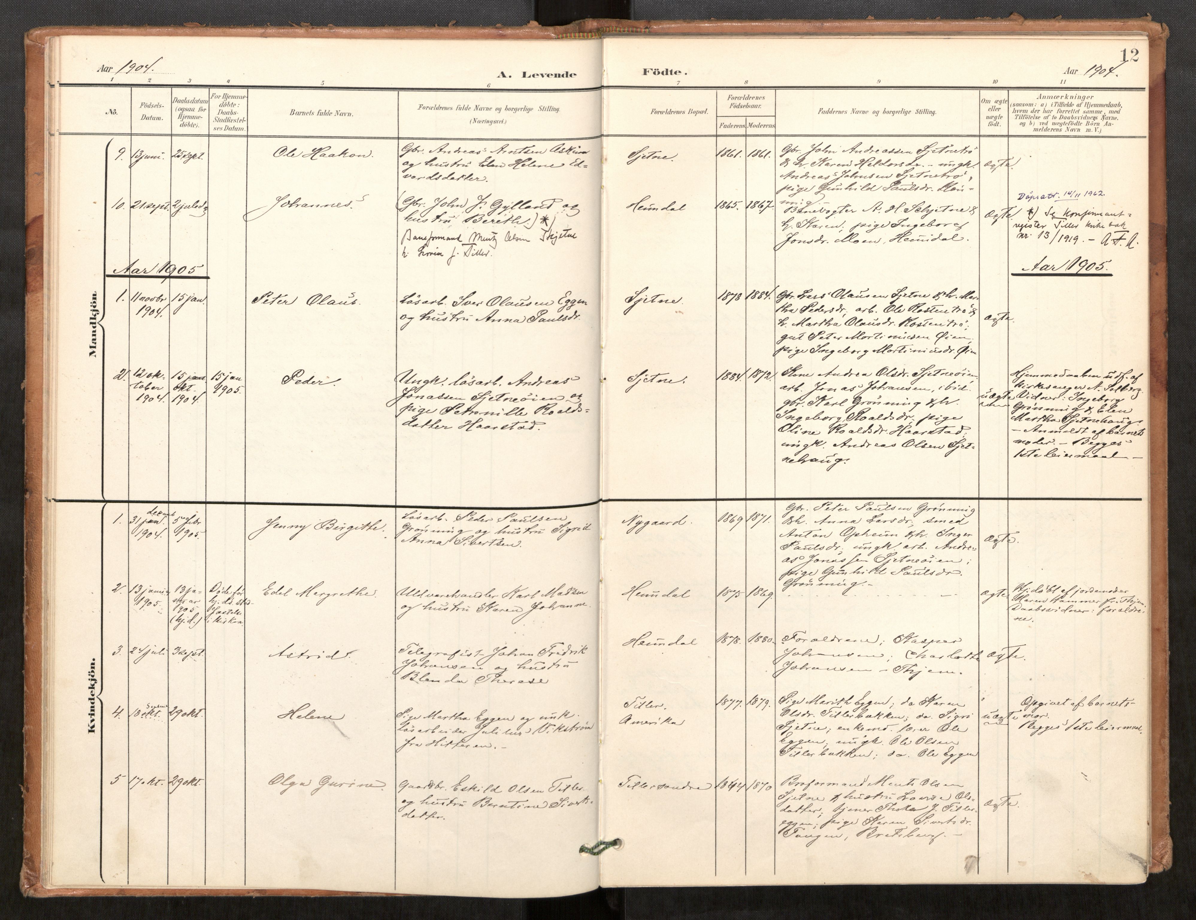 Klæbu sokneprestkontor, SAT/A-1112: Parish register (official) no. 2, 1900-1916, p. 12