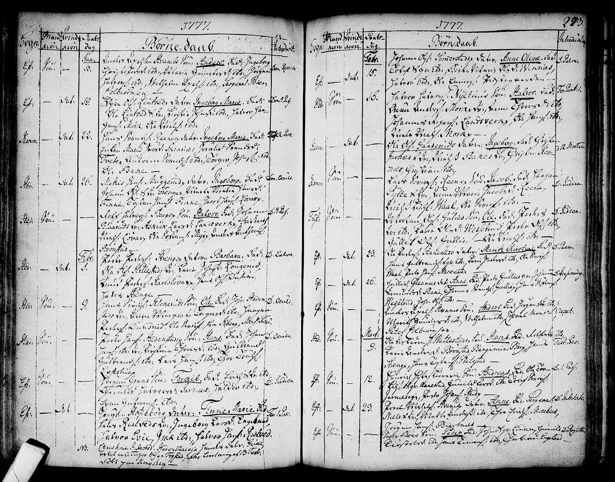 Sandsvær kirkebøker, AV/SAKO-A-244/F/Fa/L0002a: Parish register (official) no. I 2, 1725-1809, p. 273