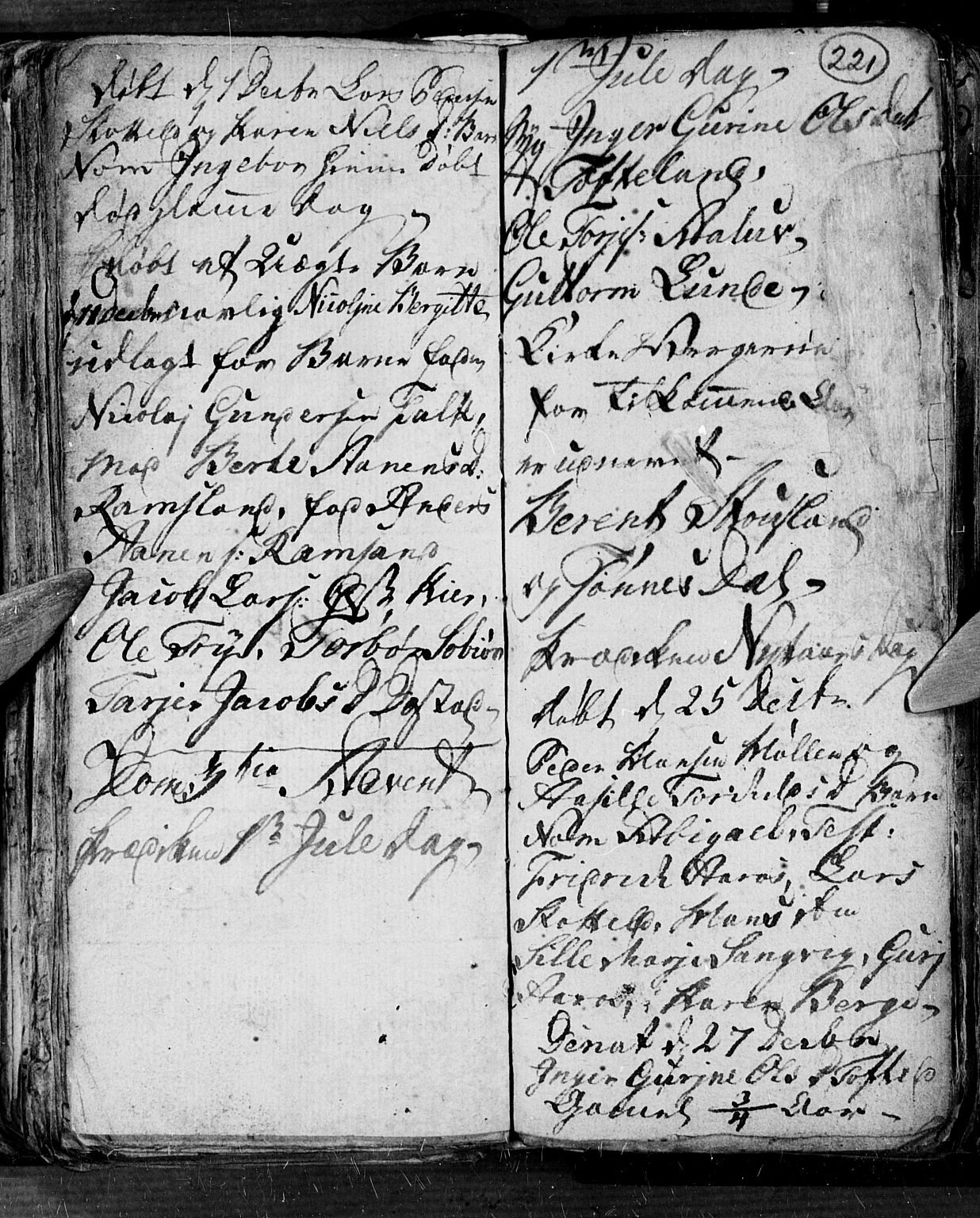 Søgne sokneprestkontor, SAK/1111-0037/F/Fb/Fbb/L0001: Parish register (copy) no. B 1, 1779-1802, p. 221